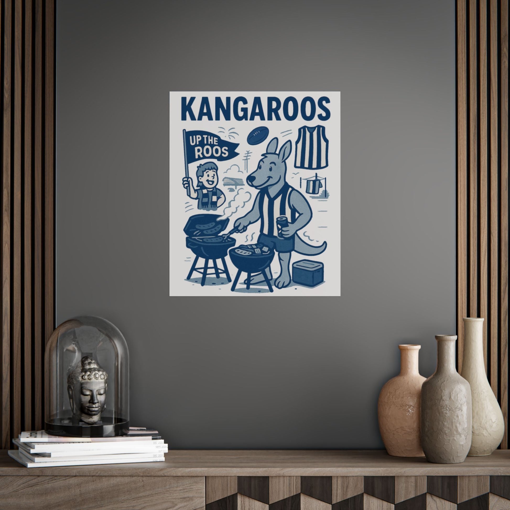 Kangaroos Vintage Wall Art (Limited Release) - VFtees