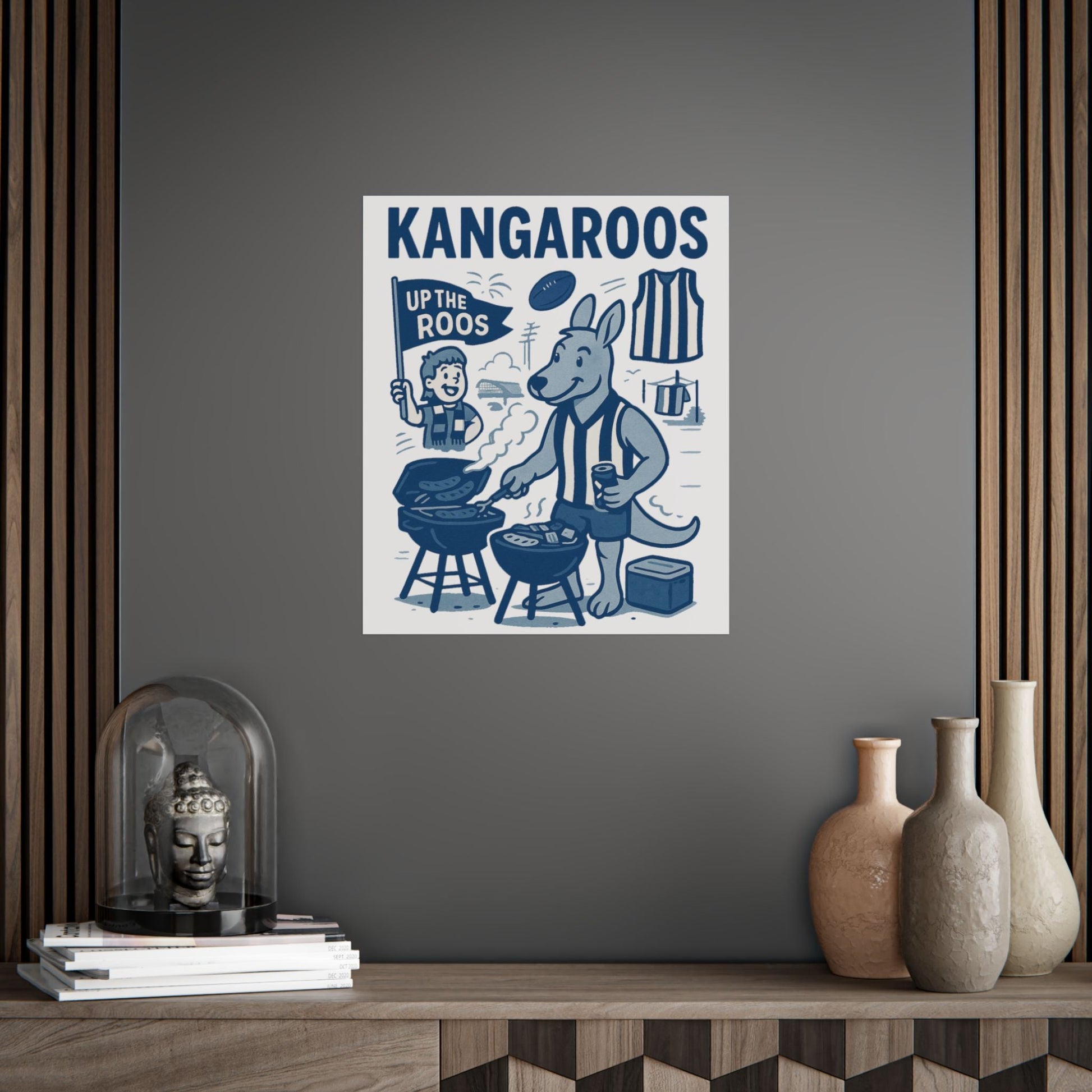 Kangaroos Vintage Wall Art (Limited Release) - VFtees