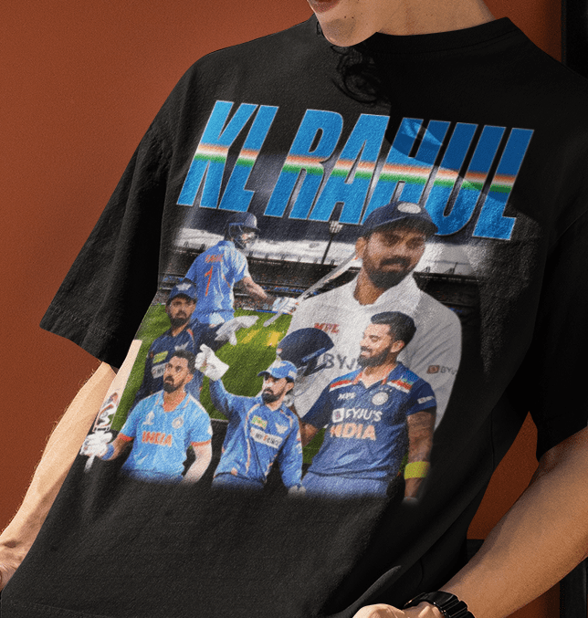 KL Rahul Indian Cricket Graphic Tee - VFtees