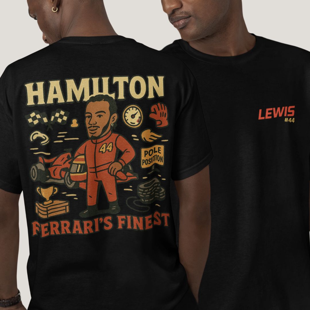 Lewis Hamilton F1 Tee - Ferrari Grand Prix Edition - VFtees
