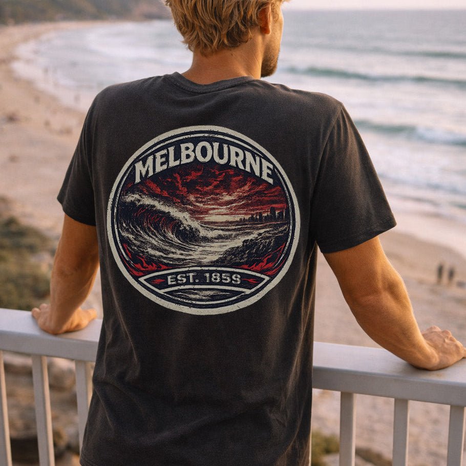 Melbourne Football Wave Tee - VFtees
