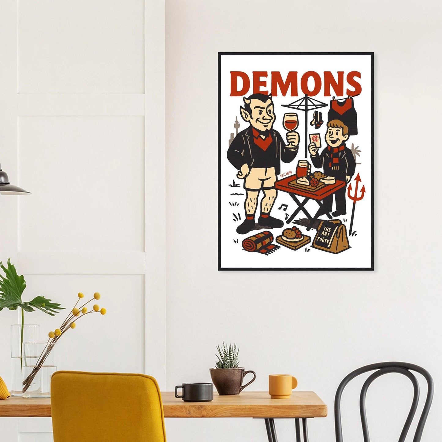 Melbourne Footy - Framed Wall Art - VFtees