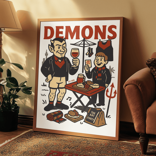 Melbourne Footy - Framed Wall Art - VFtees