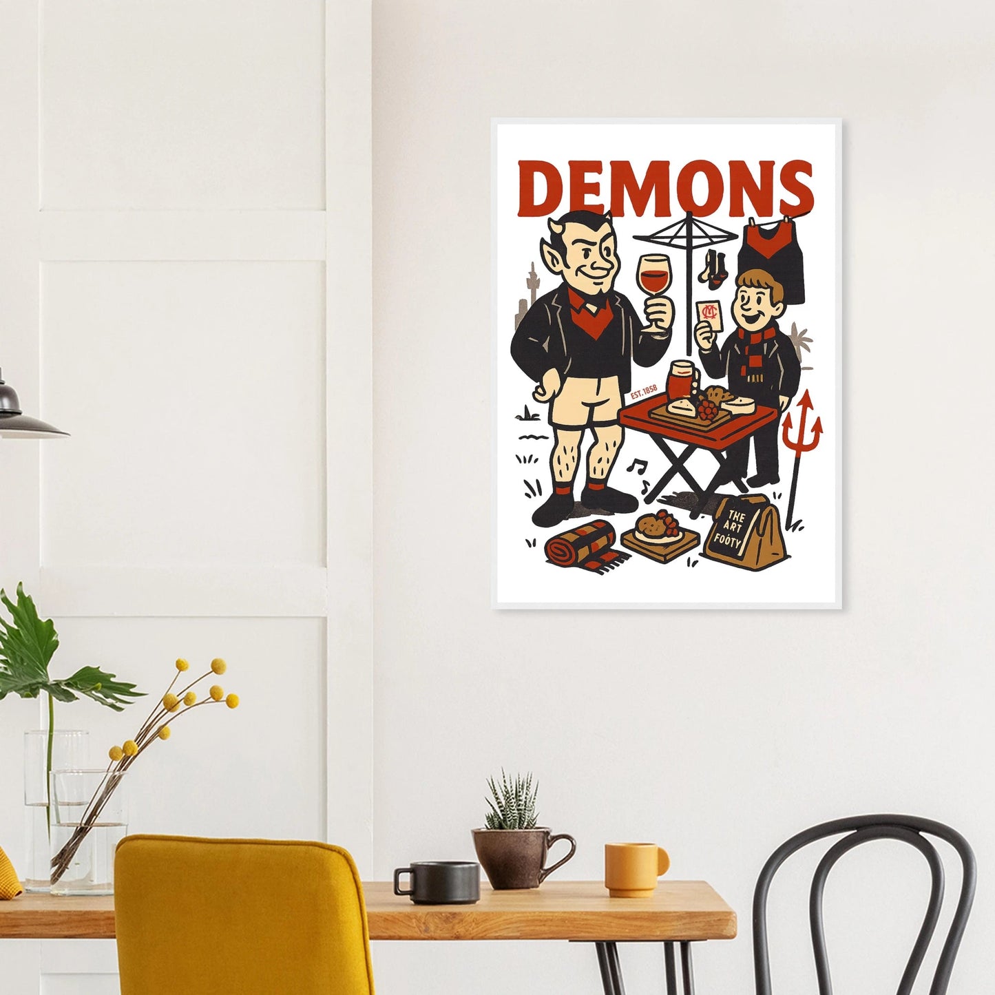 Melbourne Footy - Framed Wall Art - VFtees