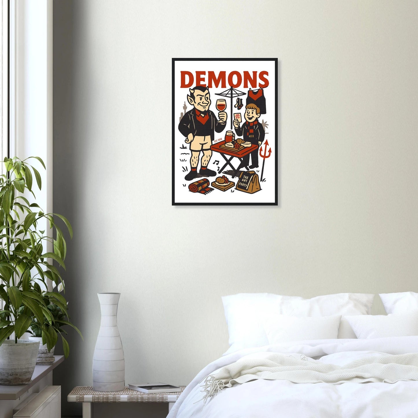 Melbourne Footy - Framed Wall Art - VFtees