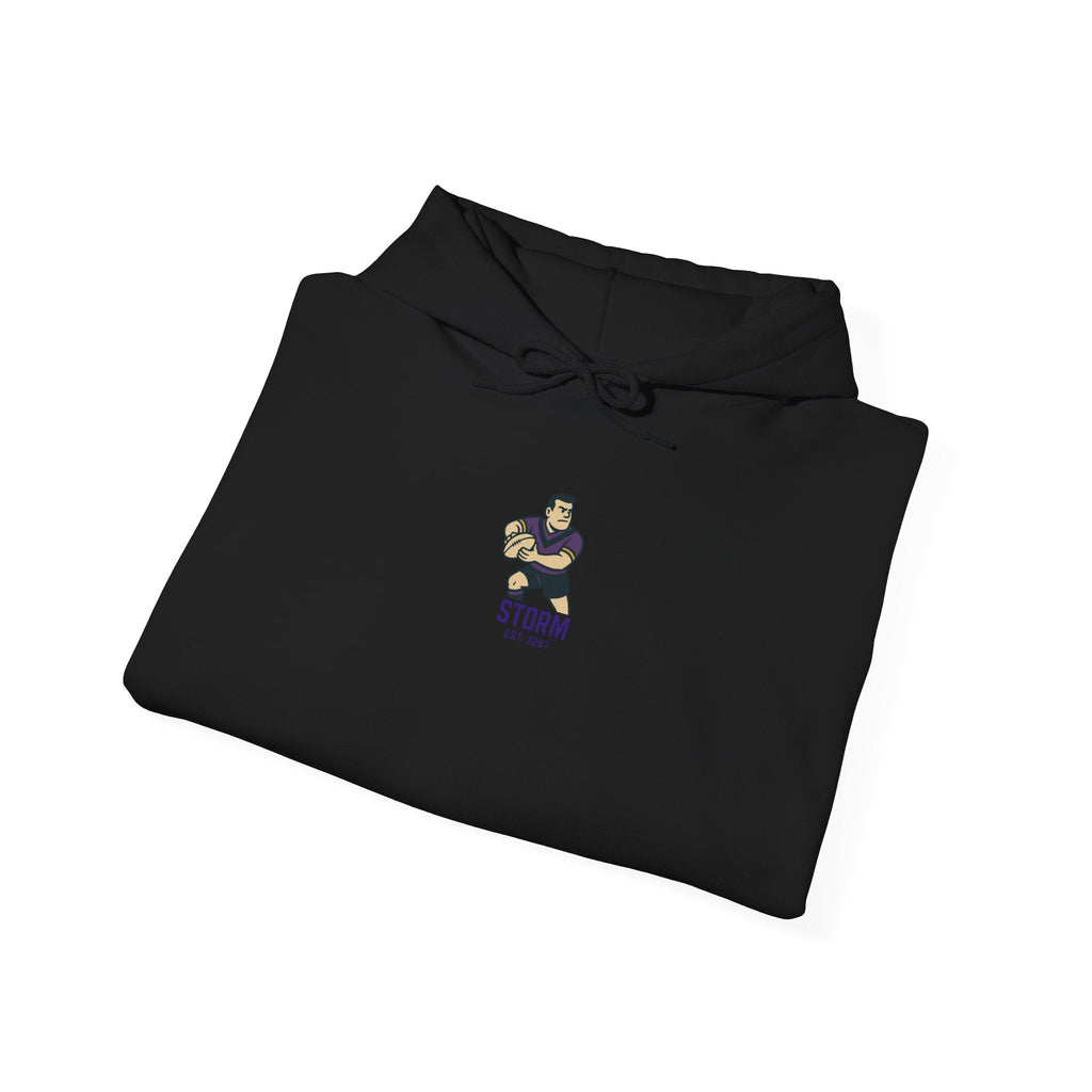 Melbourne Heritage Rugby League Hoodie - Storm Edition - VFtees