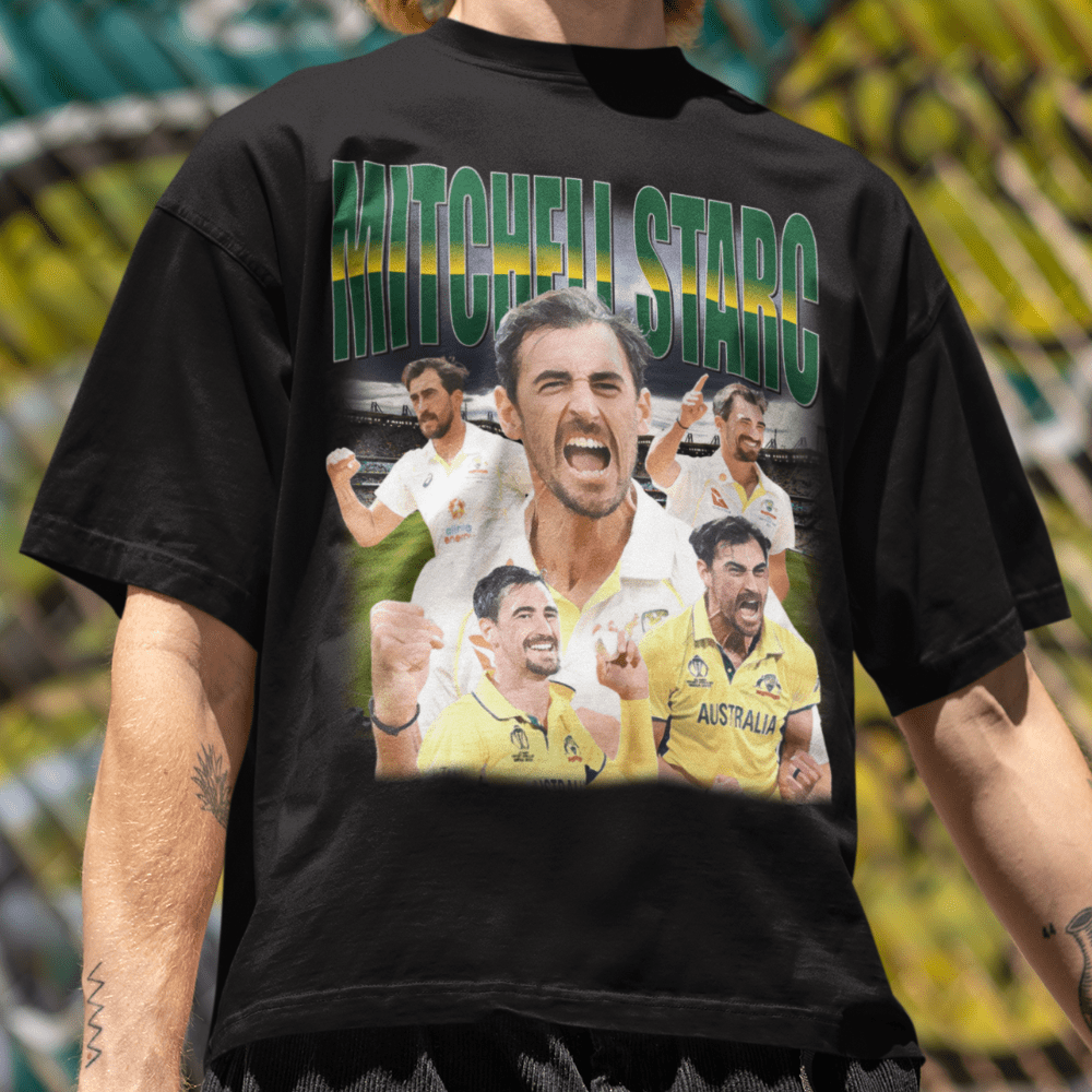 Mitchell Starc Australian Cricket Graphic Tee - VFtees
