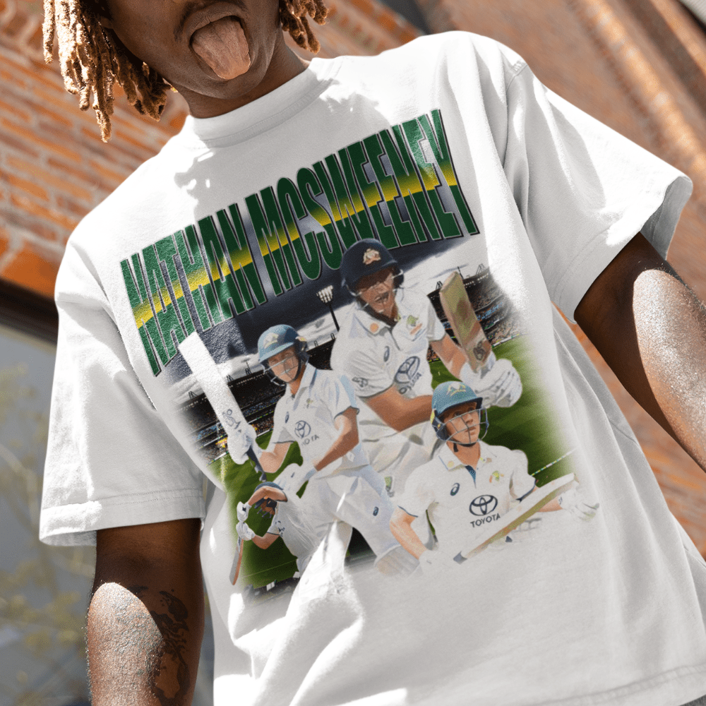 Nathan McSweeney Australian Cricket Graphic Tee - VFtees