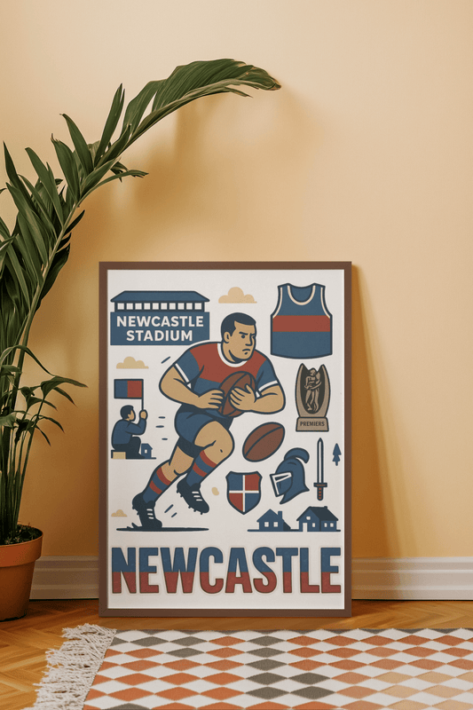 Newcastle - Framed Wall Art - VFtees