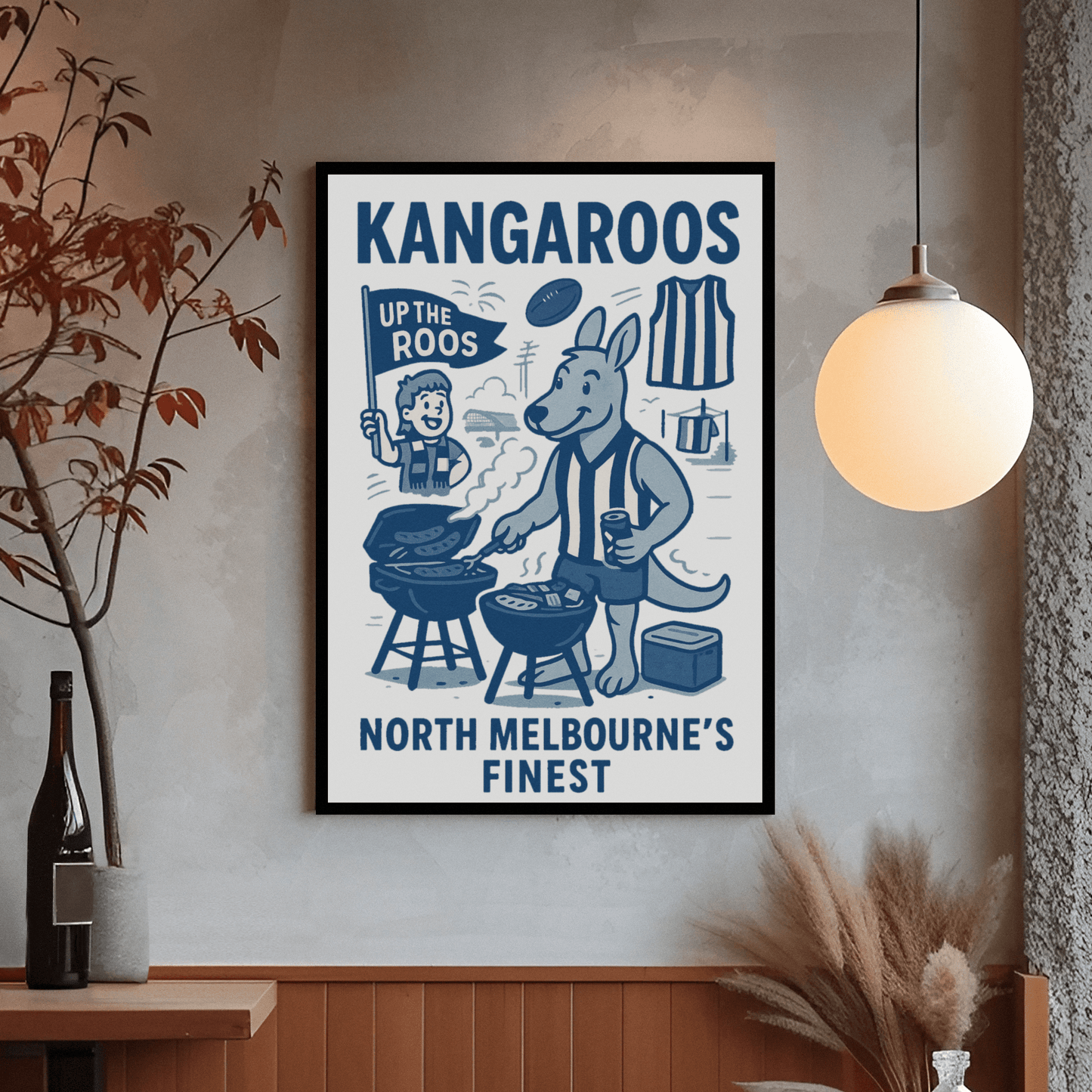 North Melbourne Framed Wall Art - VFtees