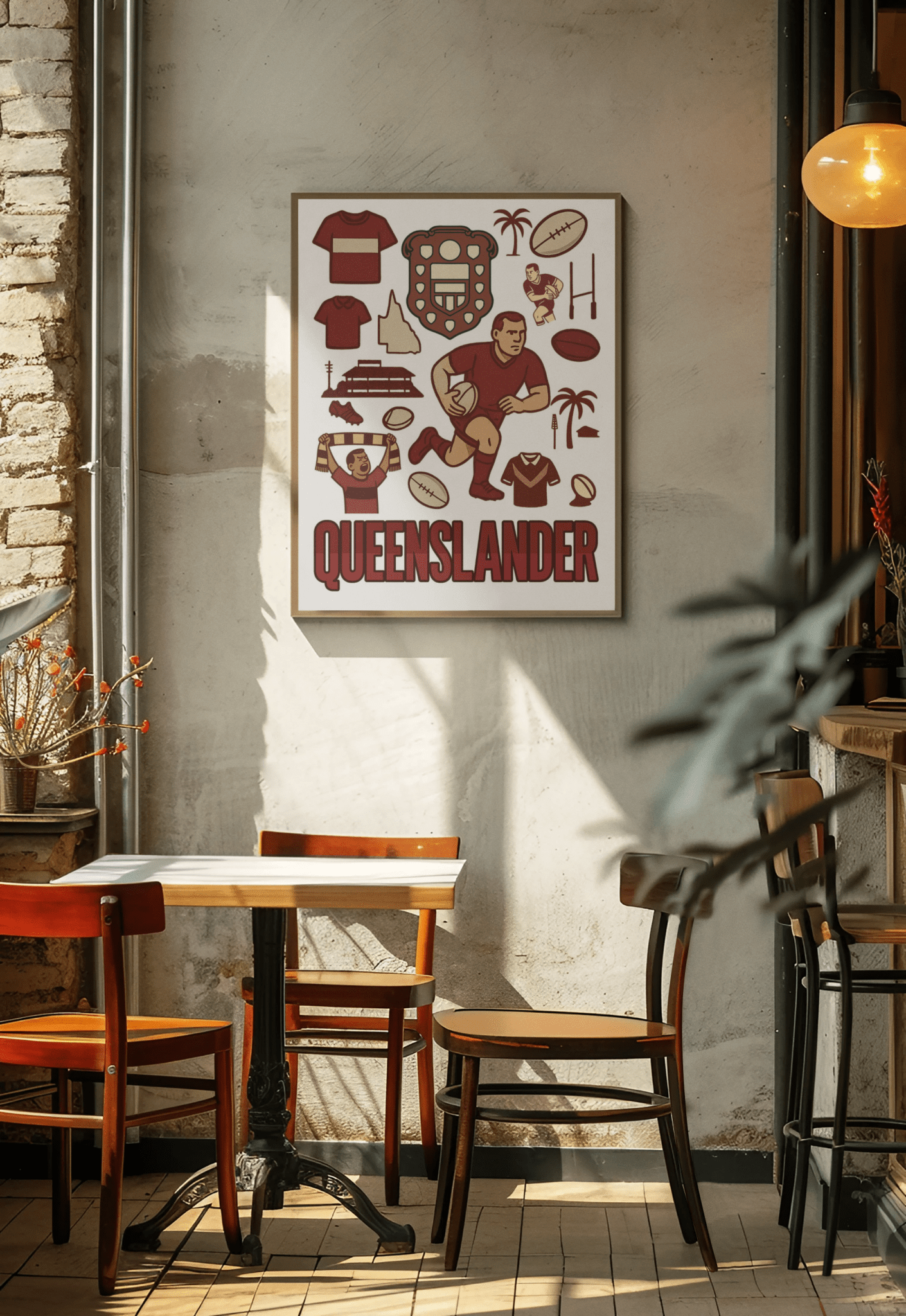 Origin Framed Wall Art - Queenslander - VFtees