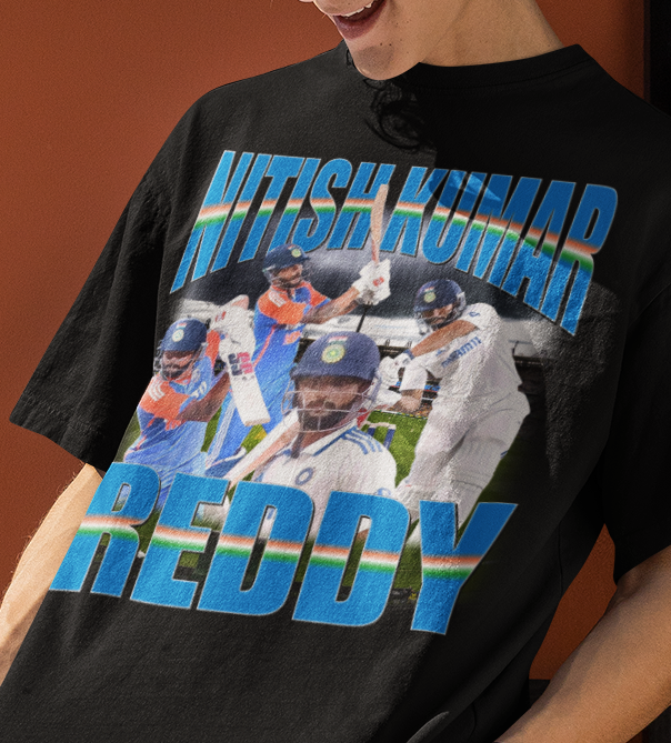 Nitish Kumar Reddy Indian Cricket Graphic Tee