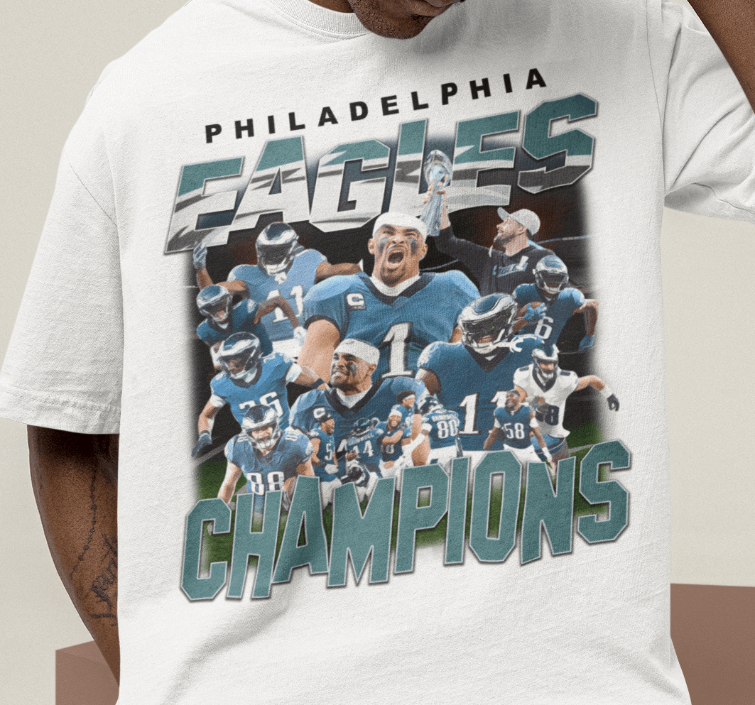 Philadelphia Eagles 2025 Super Bowl LIX Champions Tee - VFtees