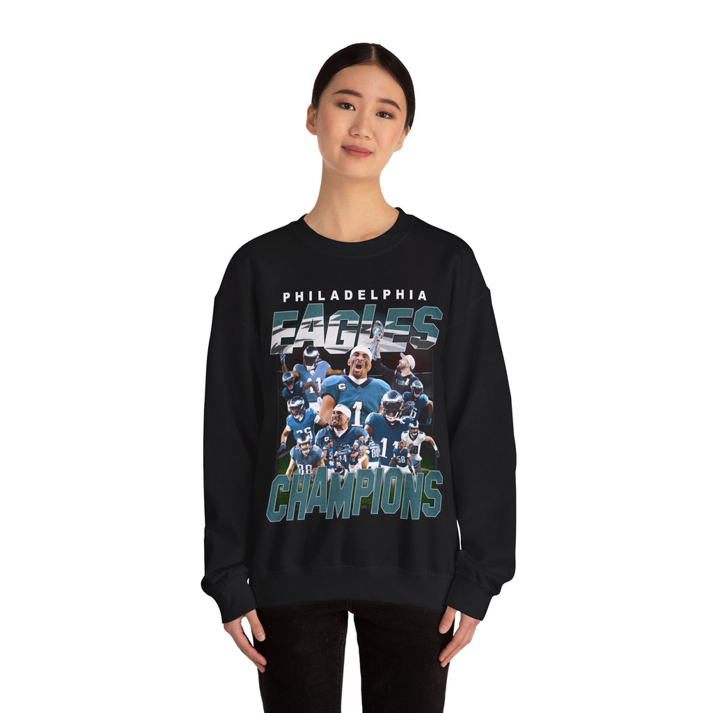 Philadelphia Eagles Super Bowl LIX Champions Crewneck - VFtees
