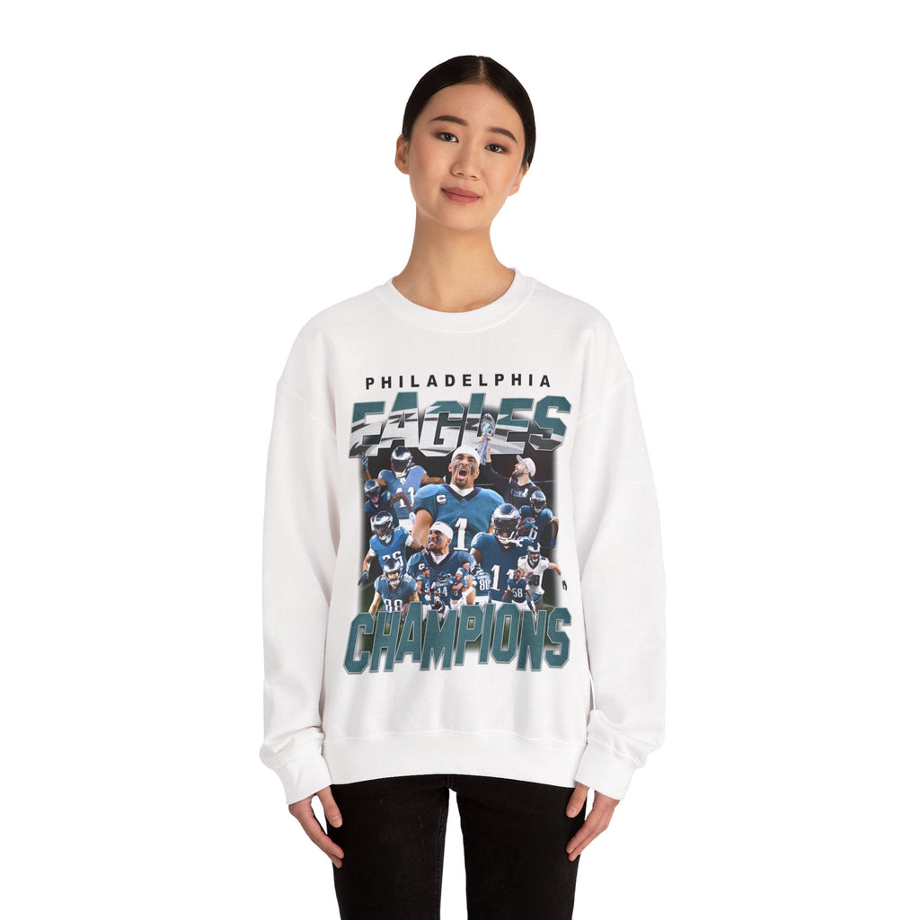 Philadelphia Eagles Super Bowl LIX Champions Crewneck - VFtees