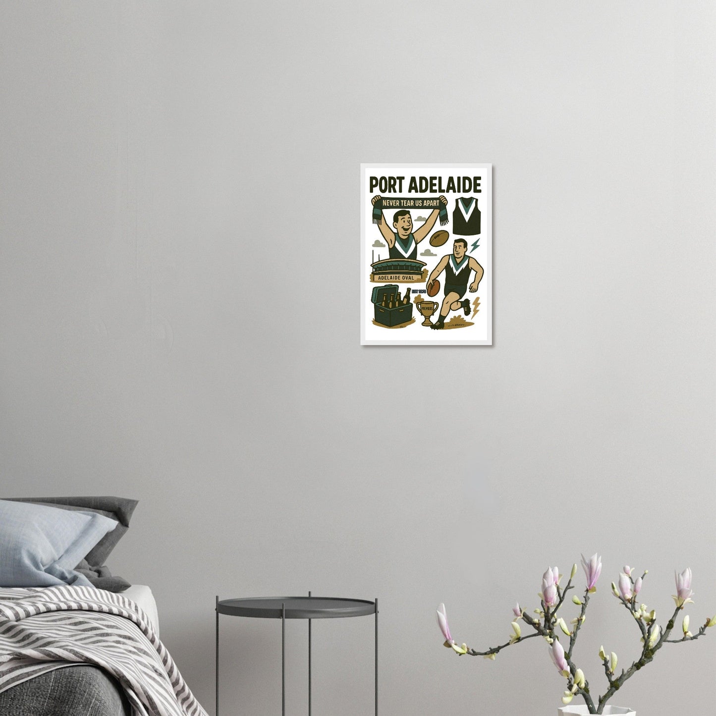 Port Adelaide Footy - Framed Wall Art - VFtees