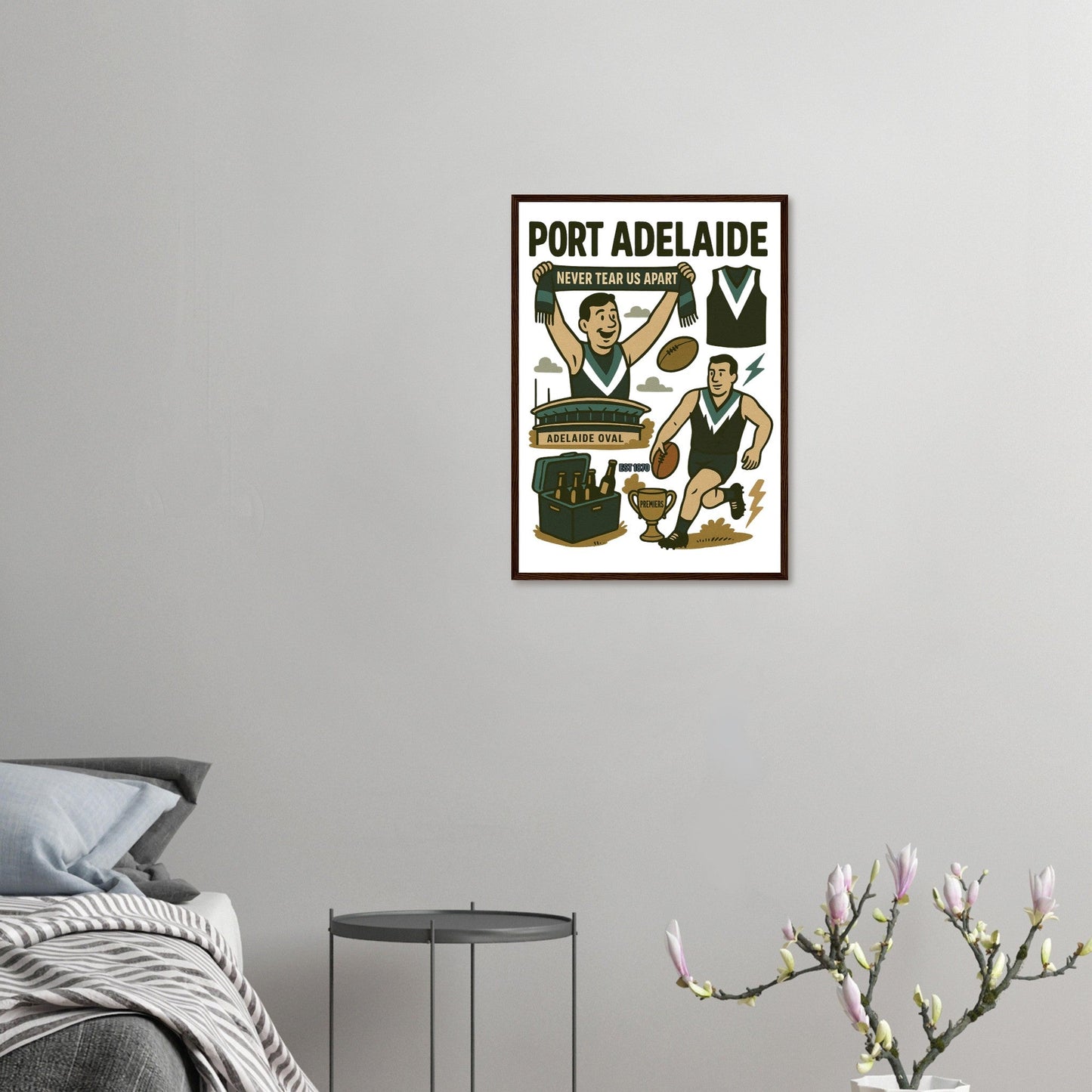 Port Adelaide Footy - Framed Wall Art - VFtees