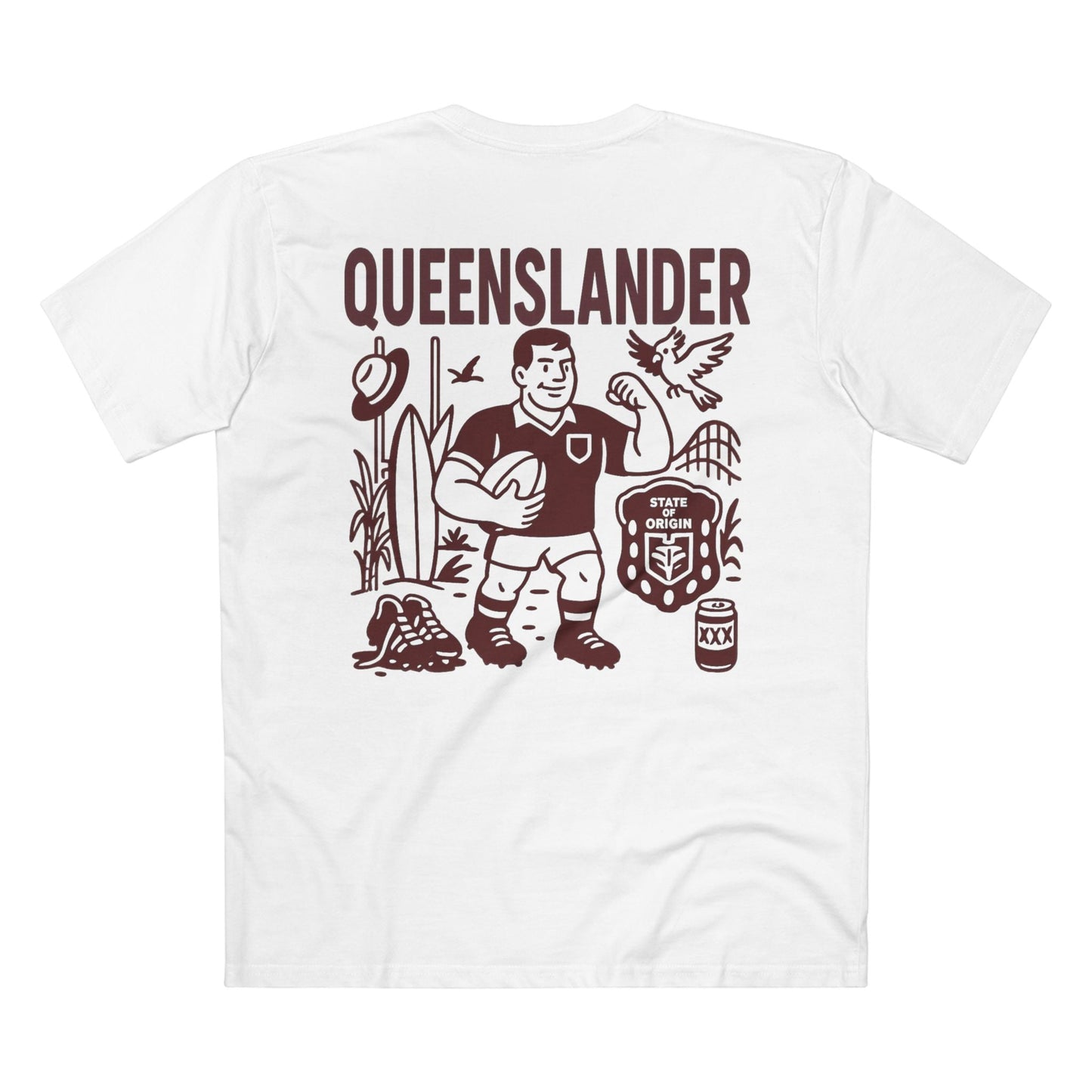 Queenslander Rugby League Tee - State of Origin Edition - VFtees