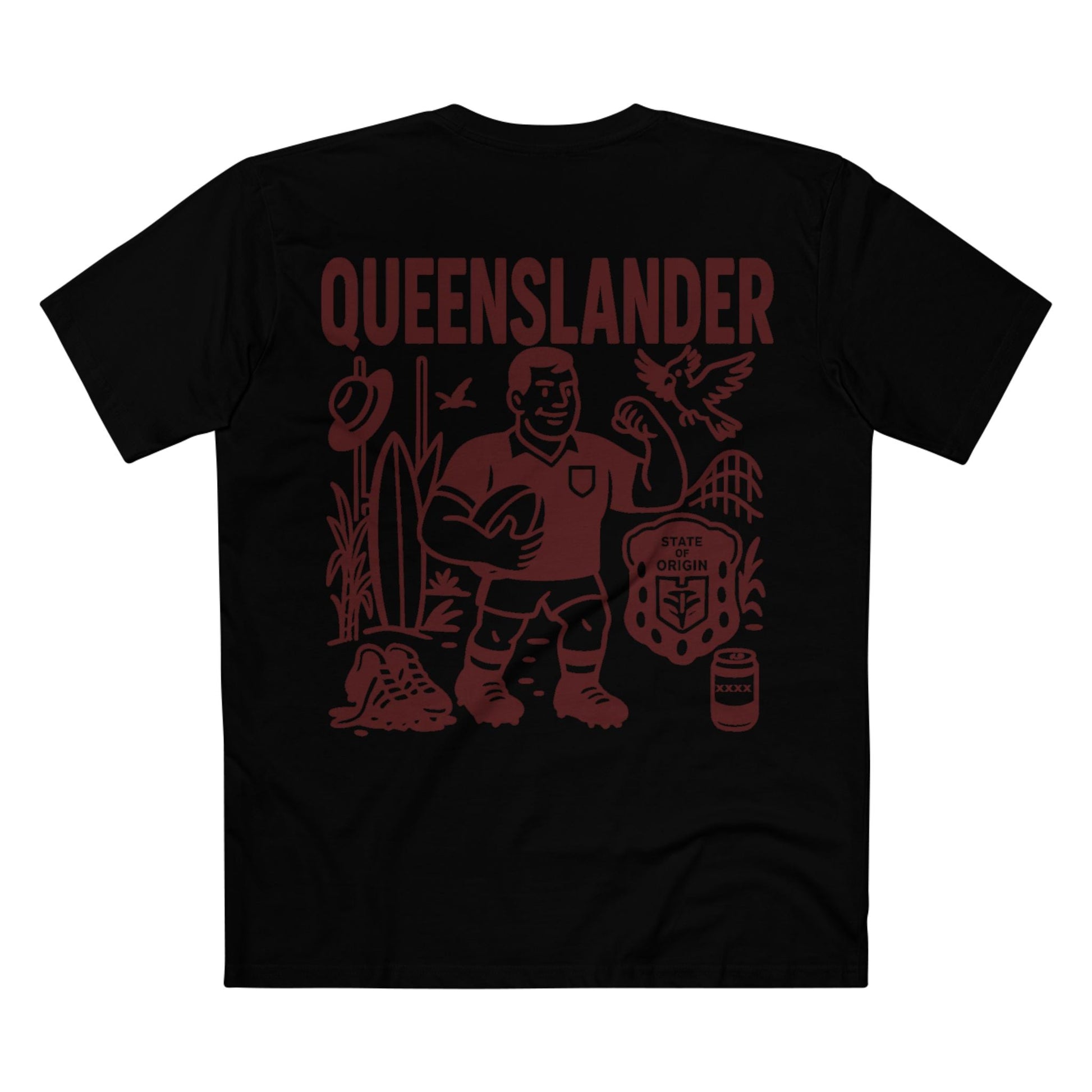 Queenslander Rugby League Tee - State of Origin Edition - VFtees
