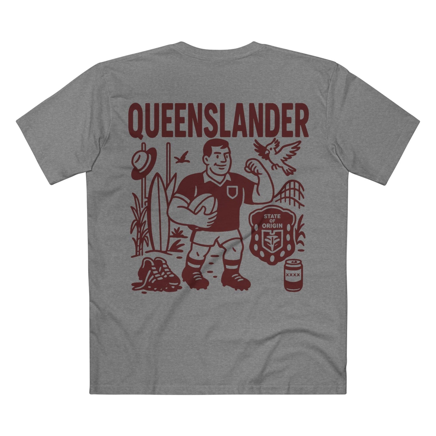Queenslander Rugby League Tee - State of Origin Edition - VFtees