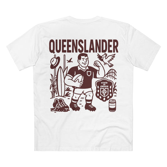 Queenslander Rugby League Tee - State of Origin Edition - VFtees