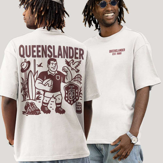 Queenslander Rugby League Tee - State of Origin Edition - VFtees