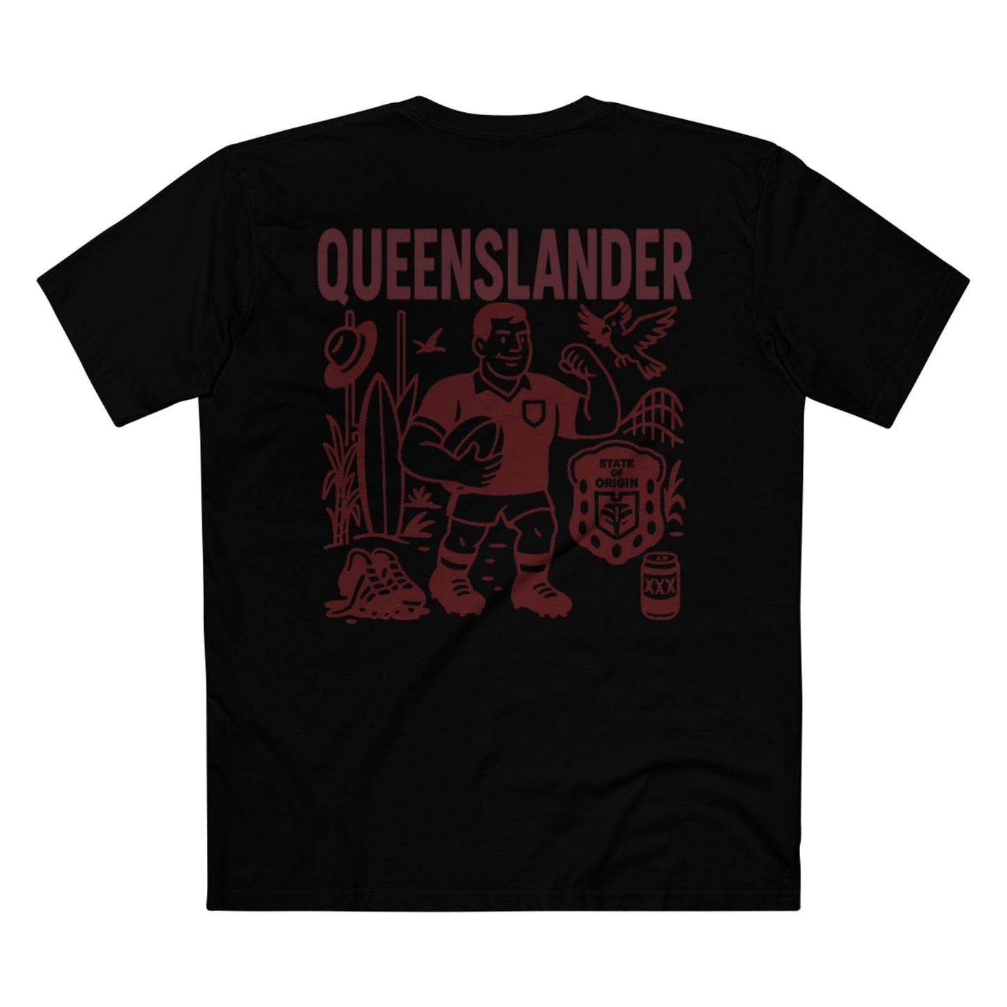 Queenslander Rugby League Tee - State of Origin Edition - VFtees