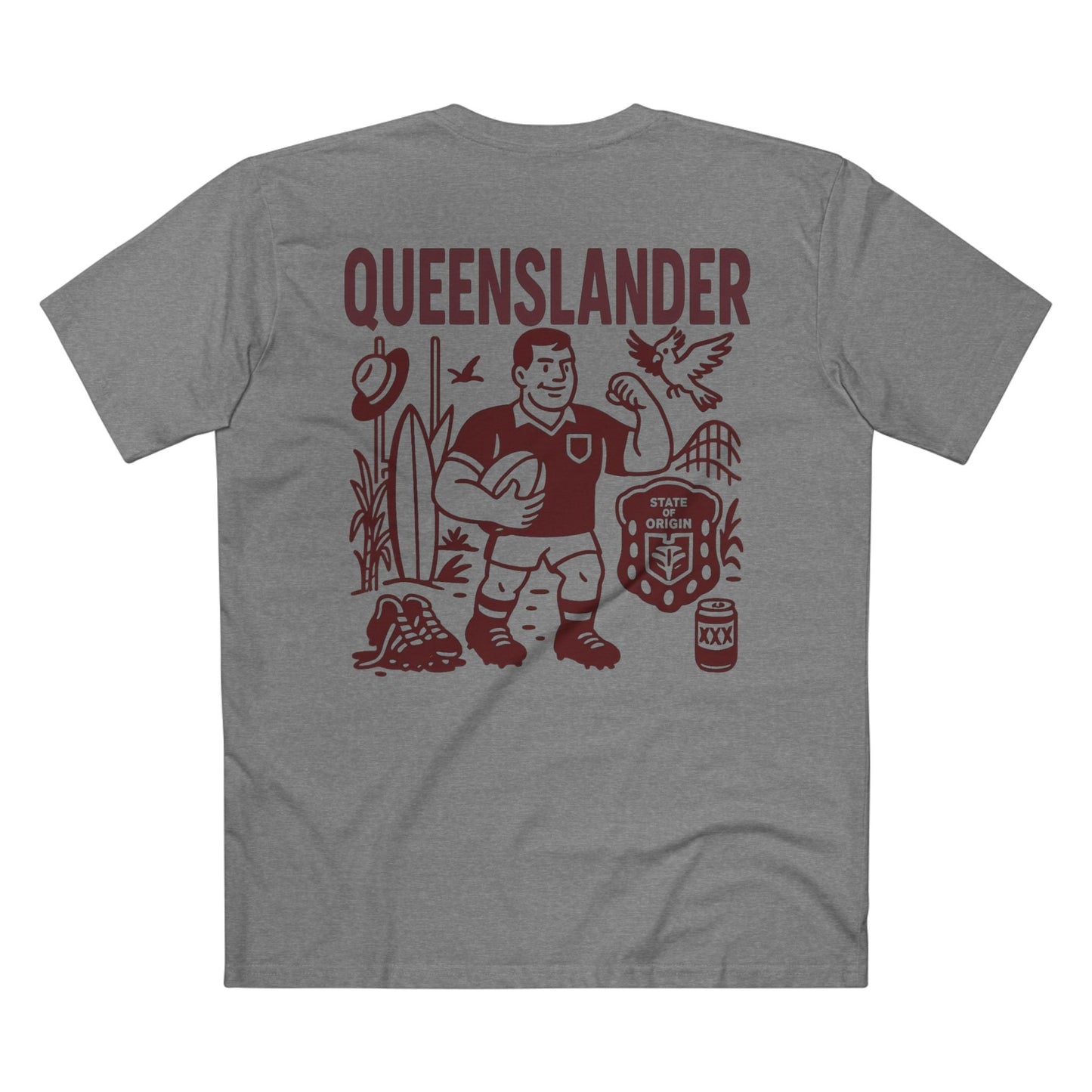 Queenslander Rugby League Tee - State of Origin Edition - VFtees