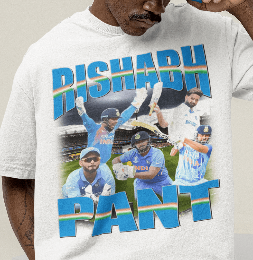 Rishabh Pant Indian Cricket Graphic Tee - VFtees