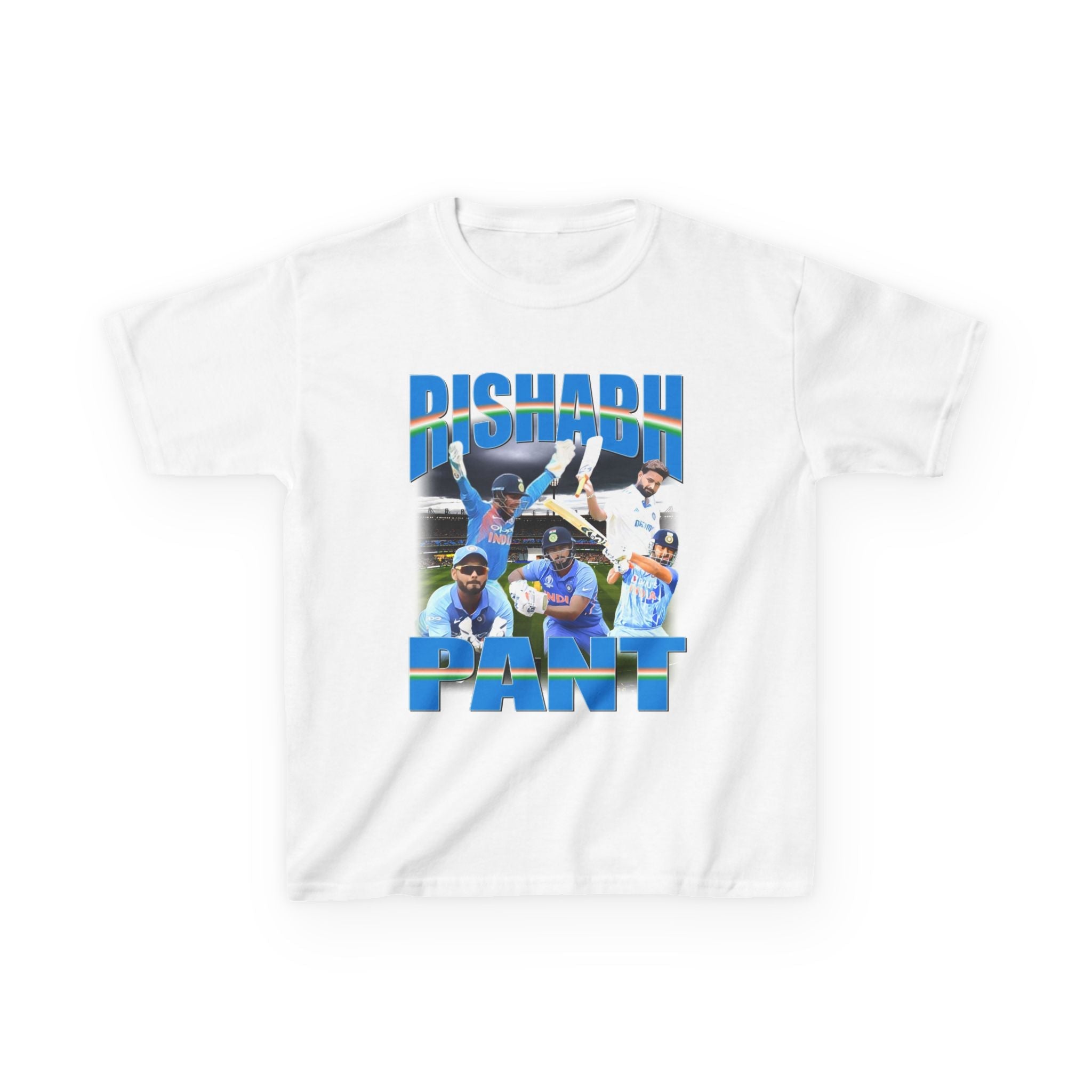 Rishabh Pant Indian Cricket Graphic Tee (Kids) - VFtees