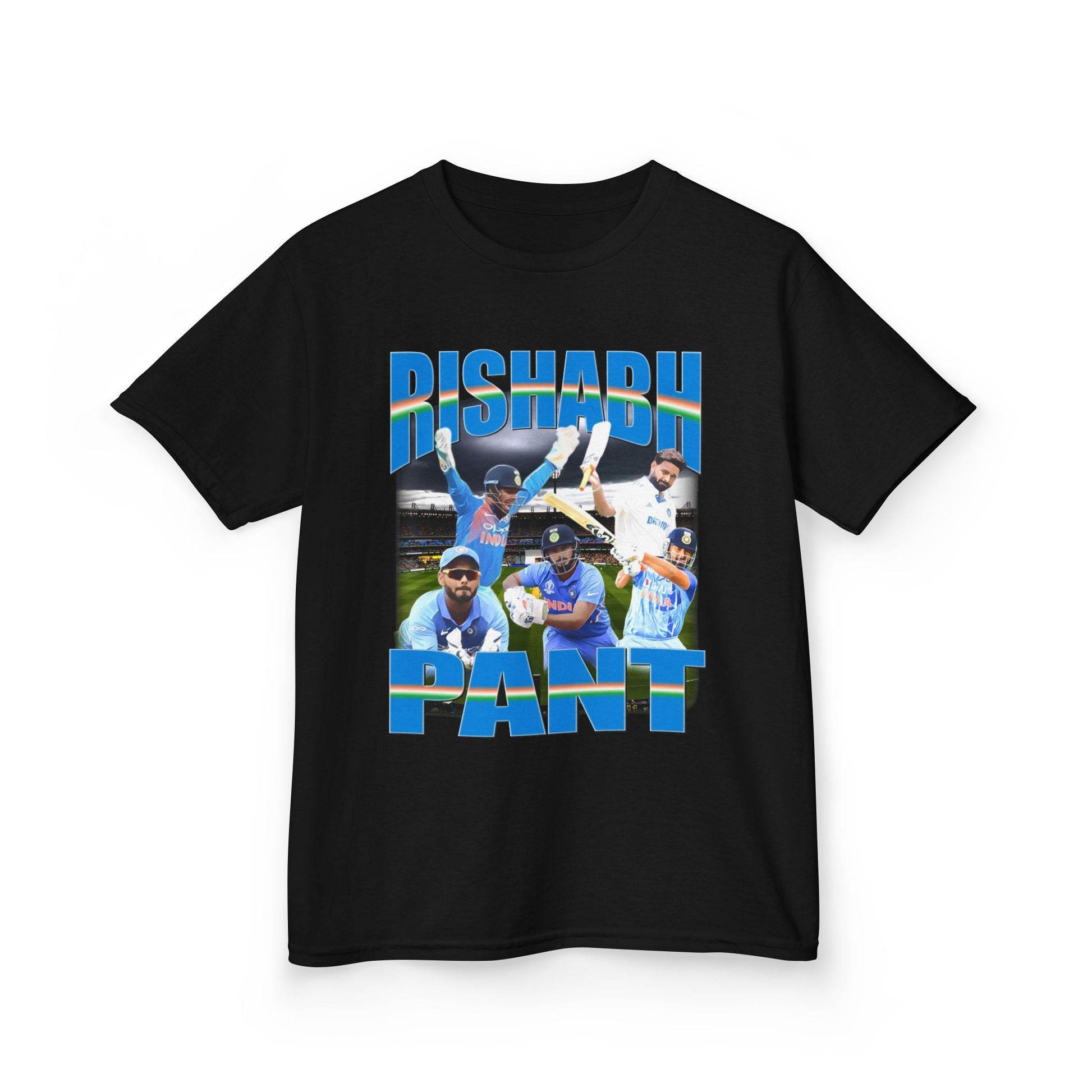 Rishabh Pant Indian Cricket Graphic Tee (Kids) - VFtees