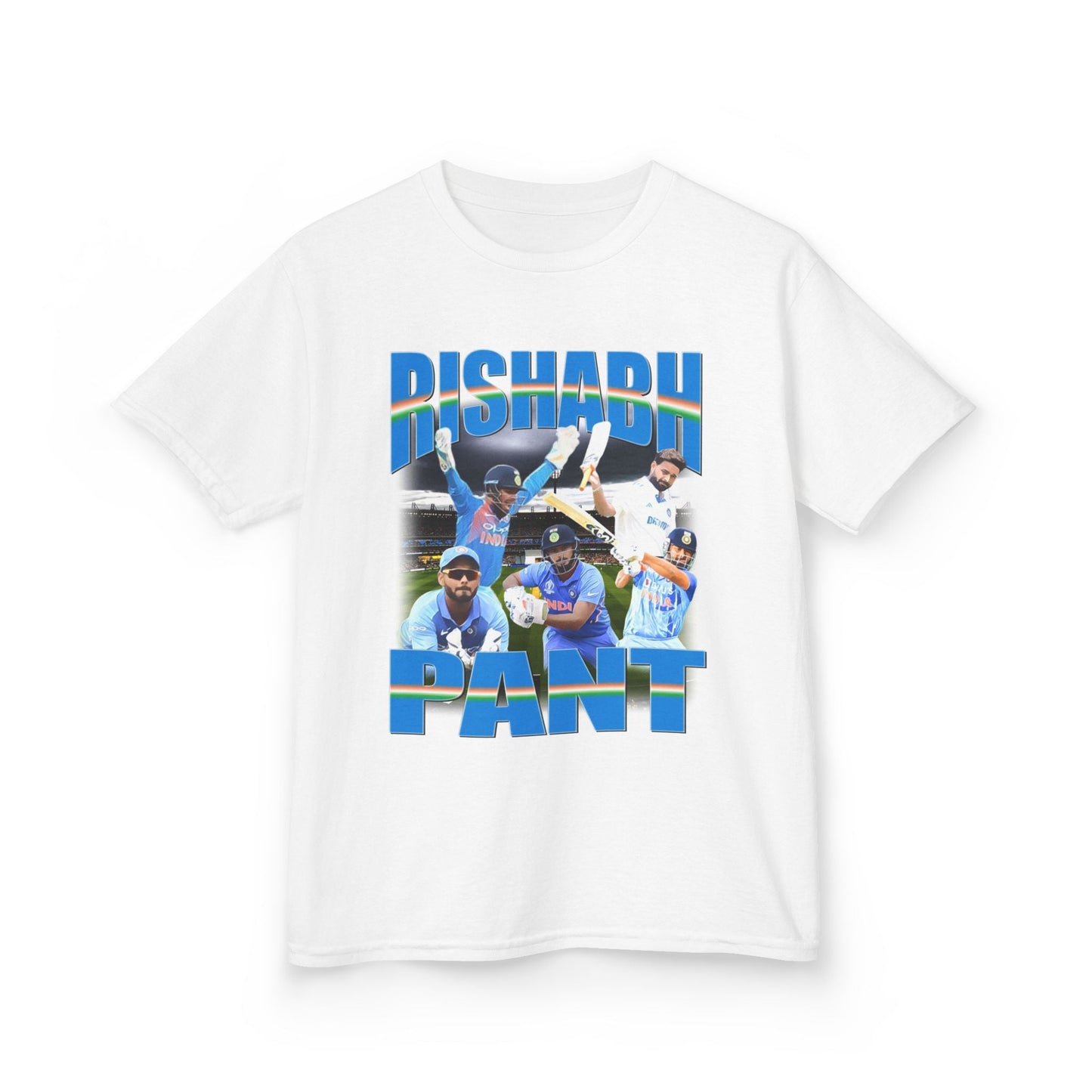 Rishabh Pant Indian Cricket Graphic Tee (Kids) - VFtees
