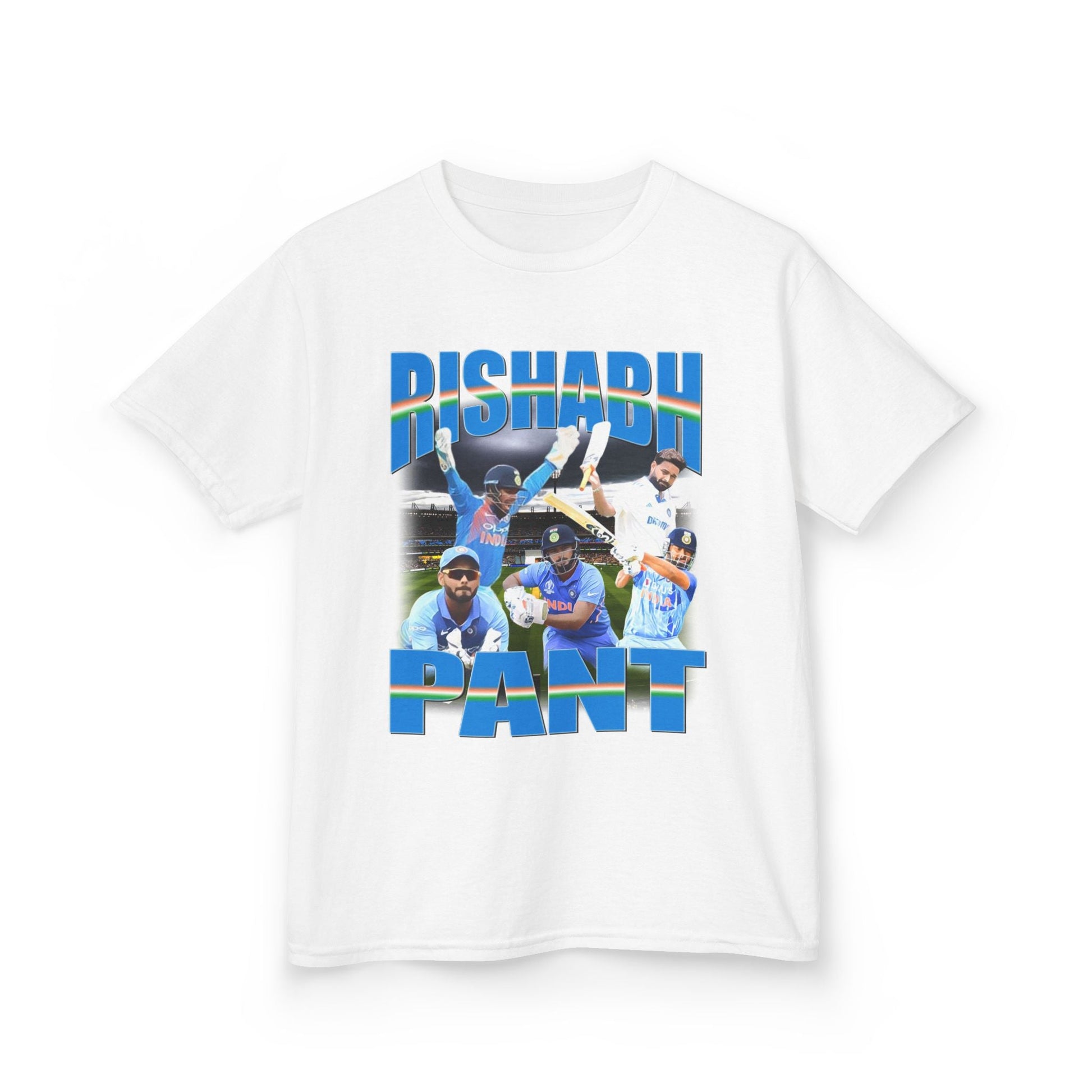Rishabh Pant Indian Cricket Graphic Tee (Kids) - VFtees