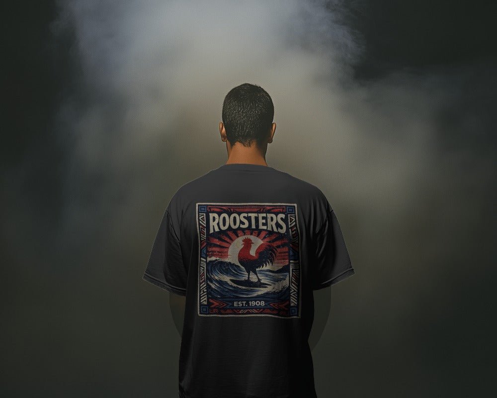 Roosters League Wave Tee - VFtees