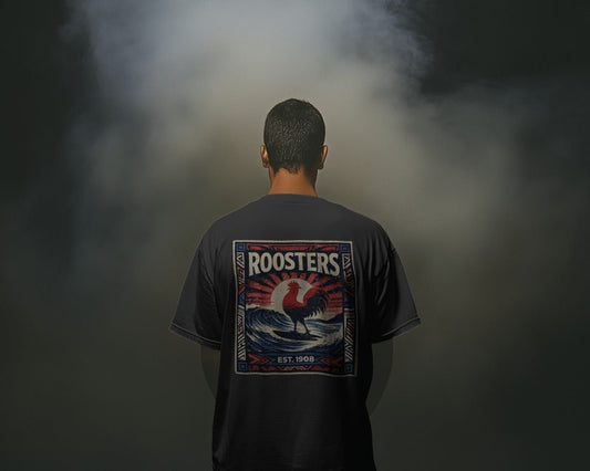 Roosters League Wave Tee - VFtees