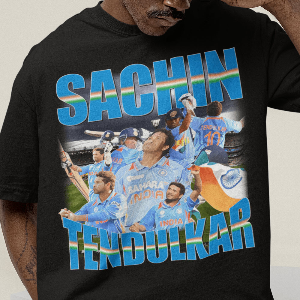 Sachin Tendulkar Indian Cricket Graphic Tee - VFtees