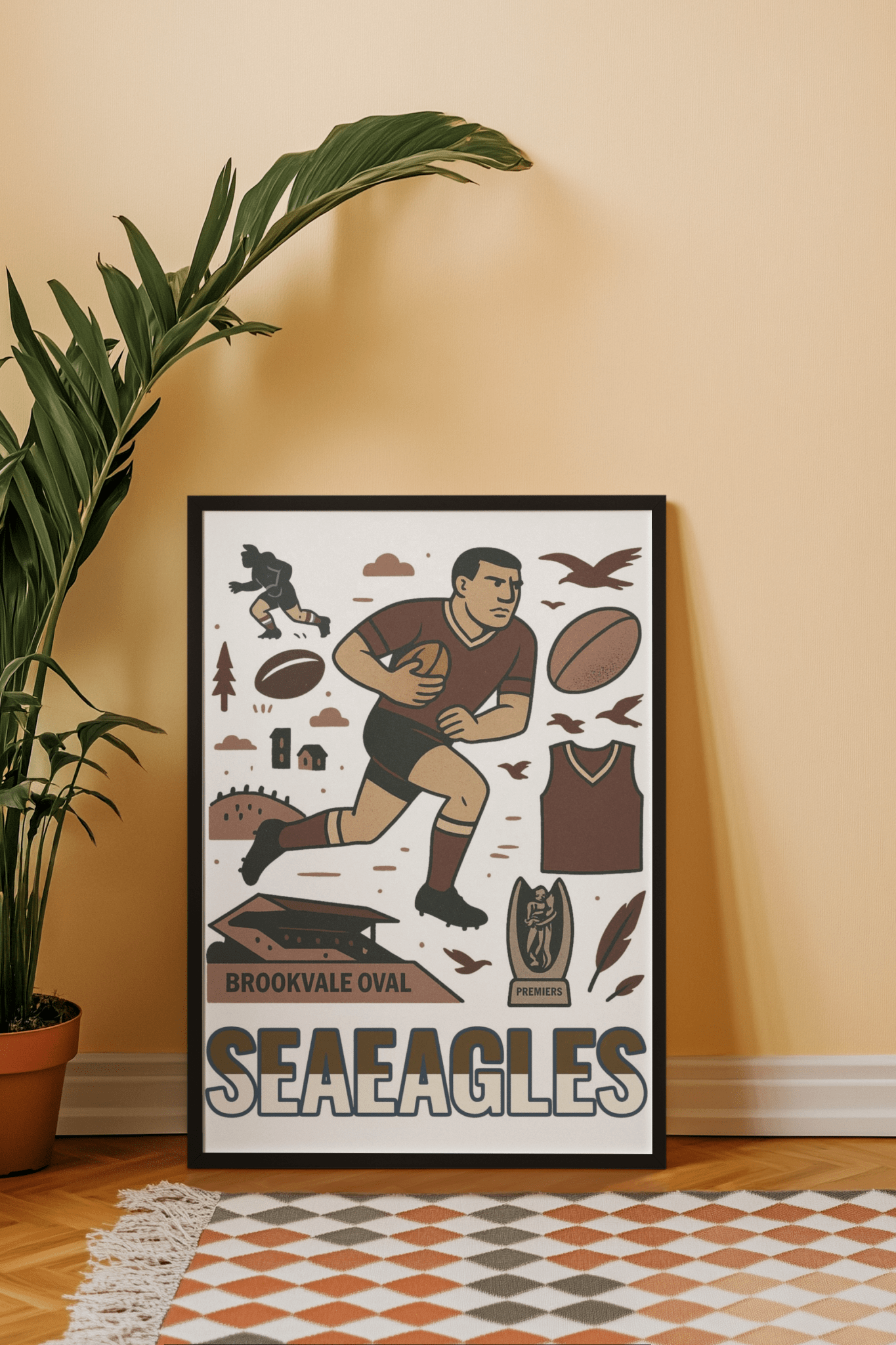 Sea Eagles Framed Wall Art - VFtees