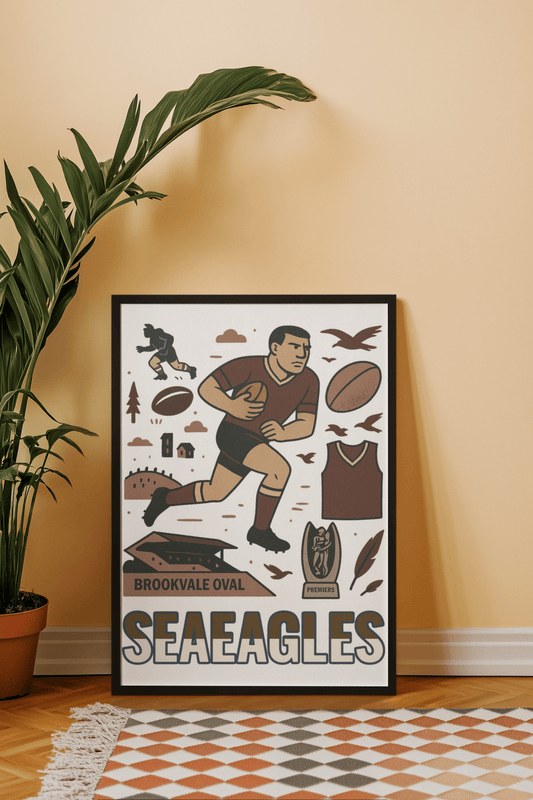 Sea Eagles Framed Wall Art - VFtees