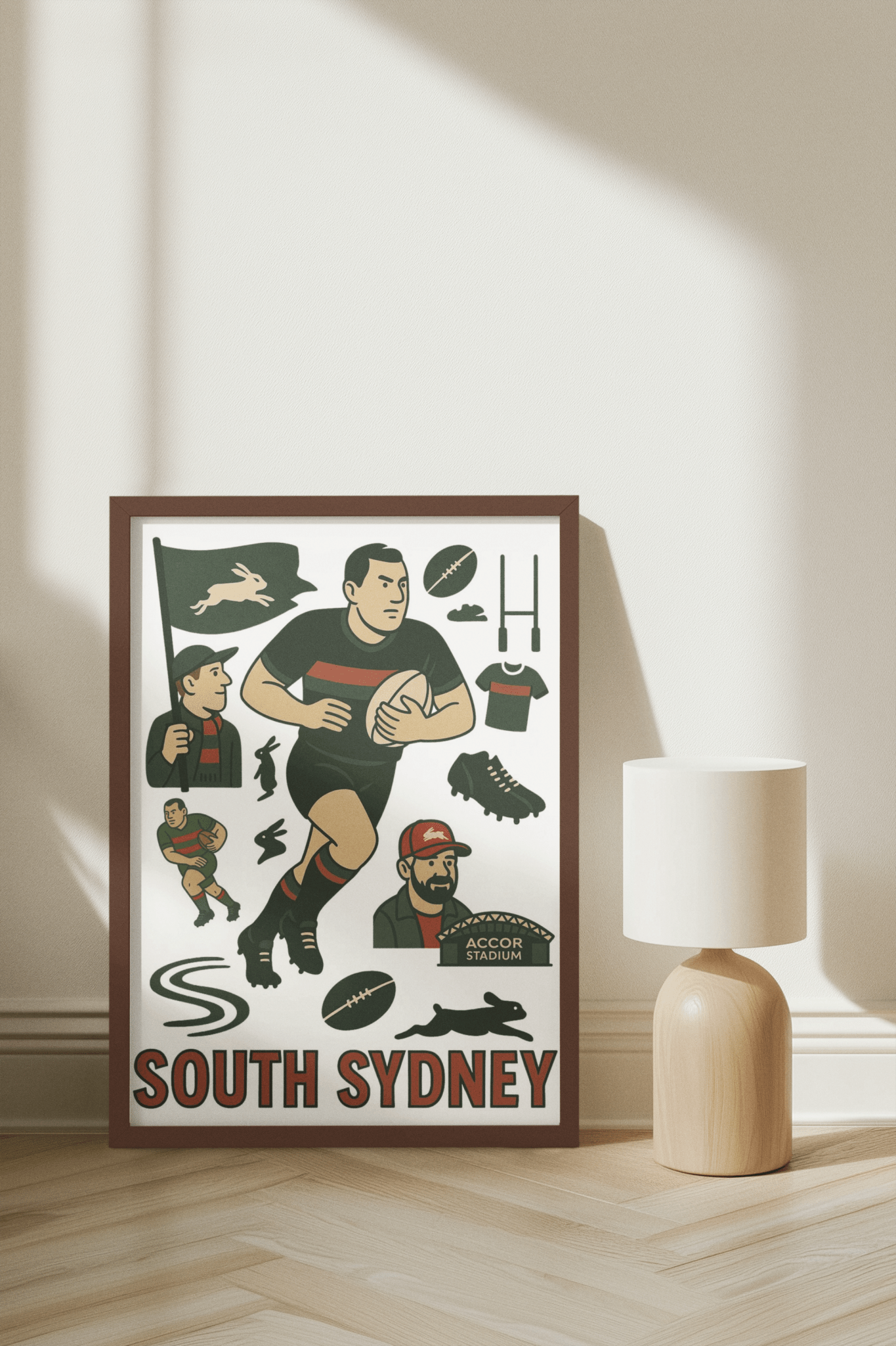 South Sydney League Framed Wall Art - VFtees