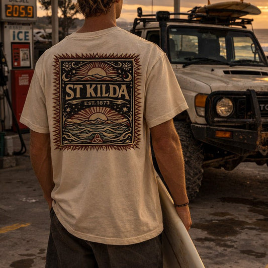 St Kilda Football Wave Tee - VFtees
