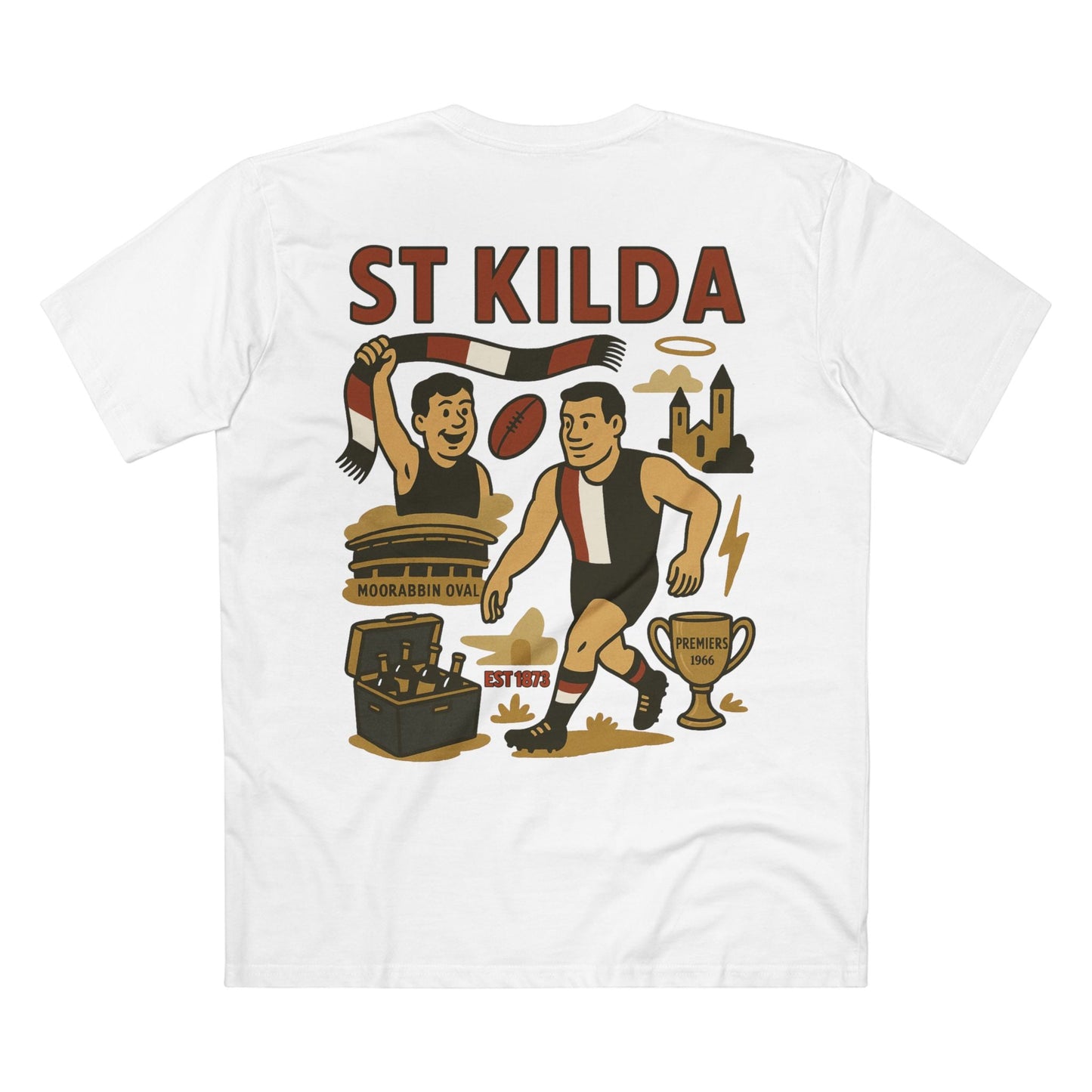 St Kilda Footy Tee - Saints Club Series - VFtees