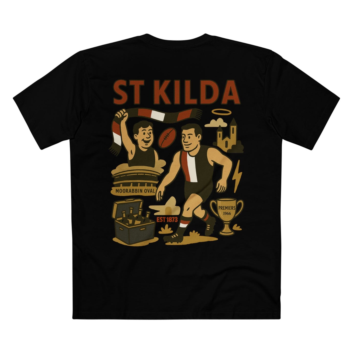 St Kilda Footy Tee - Saints Club Series - VFtees