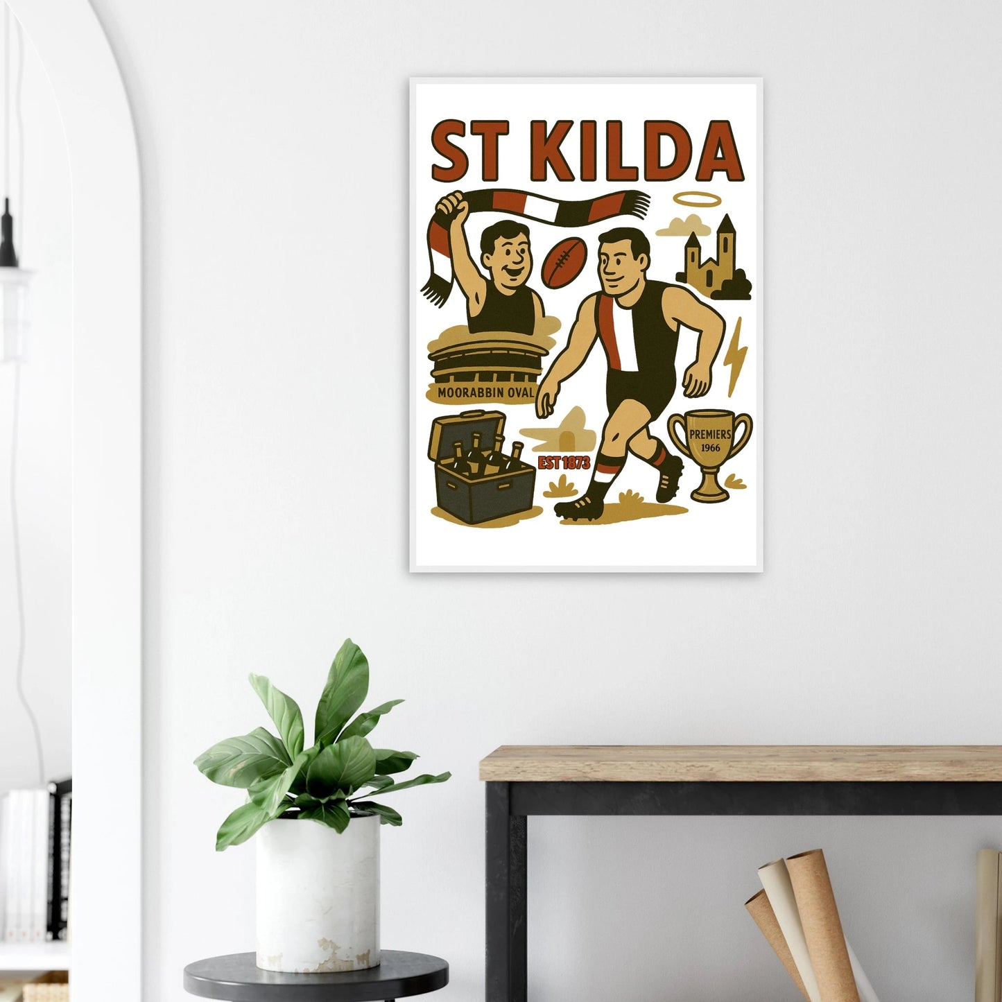 St Kilda - Framed Wall Art - VFtees