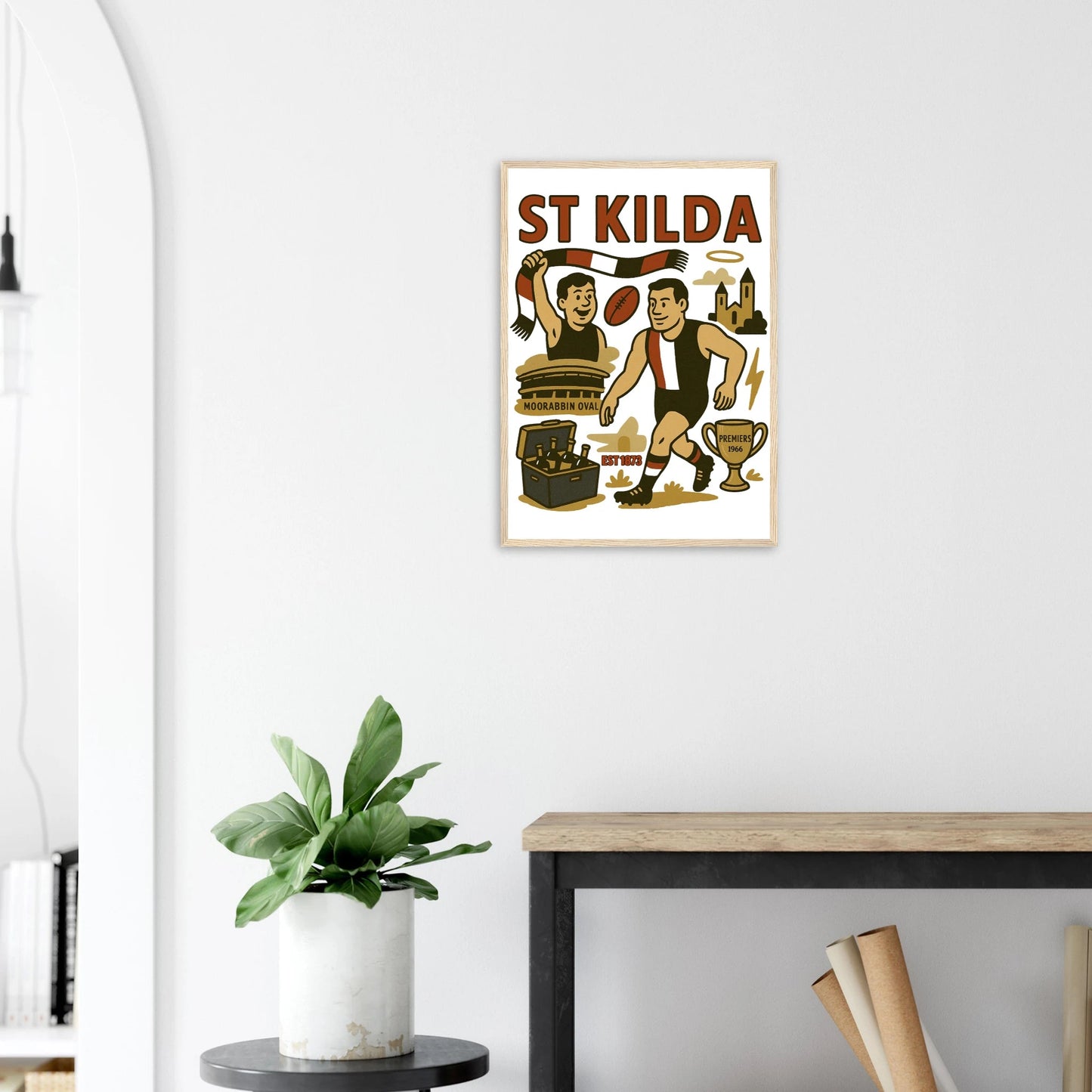 St Kilda - Framed Wall Art - VFtees