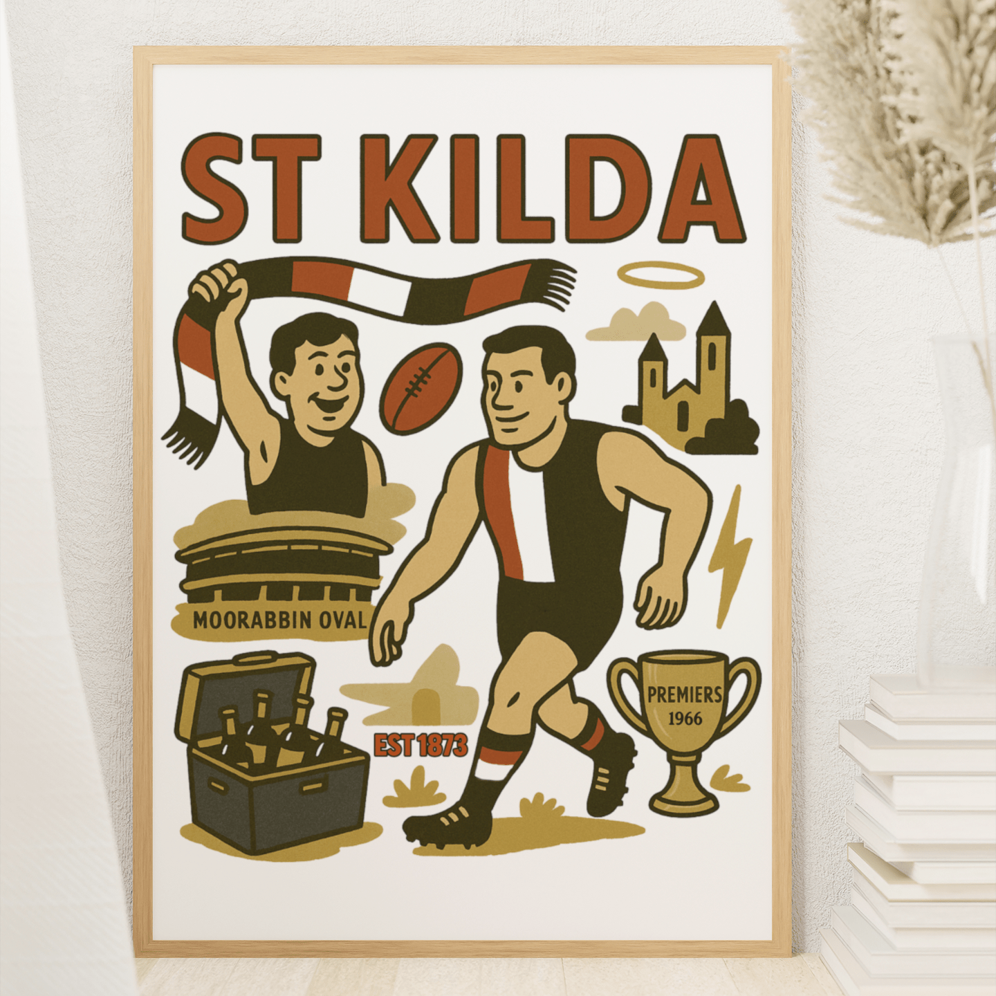 St Kilda - Framed Wall Art - VFtees