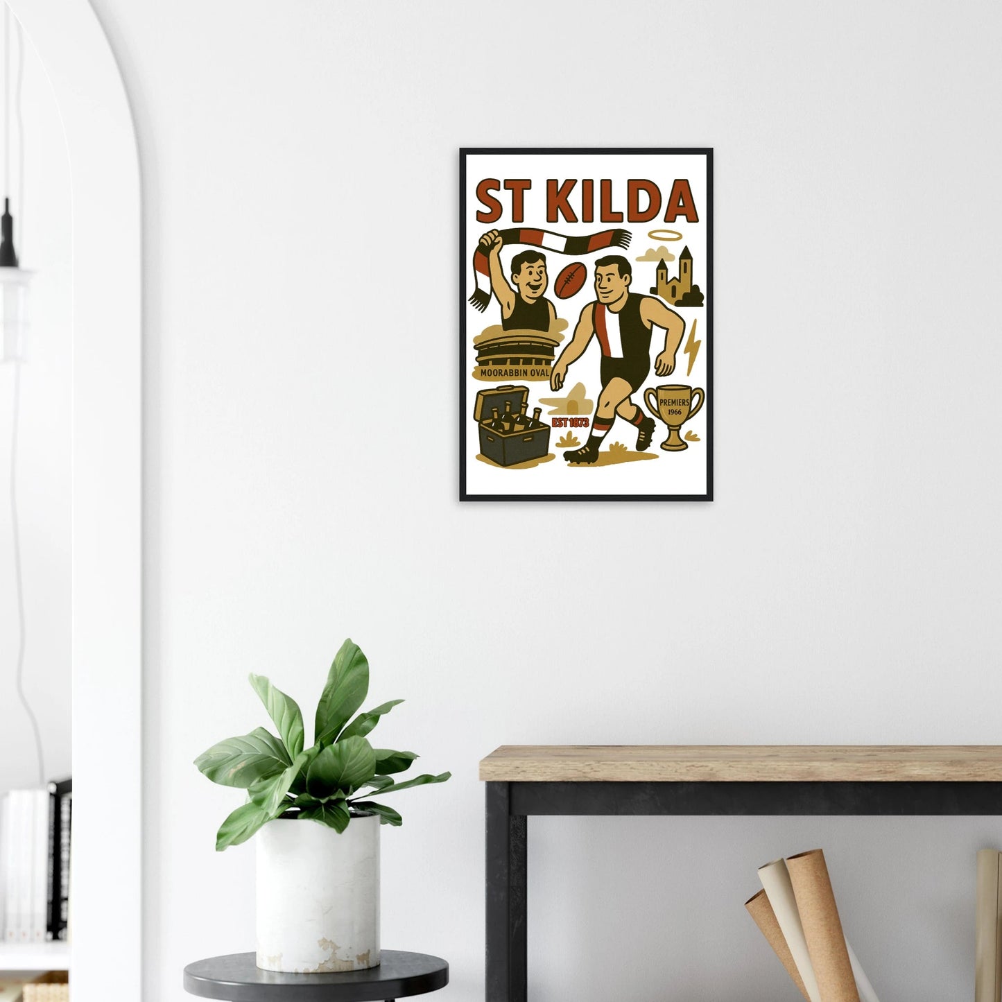 St Kilda - Framed Wall Art - VFtees