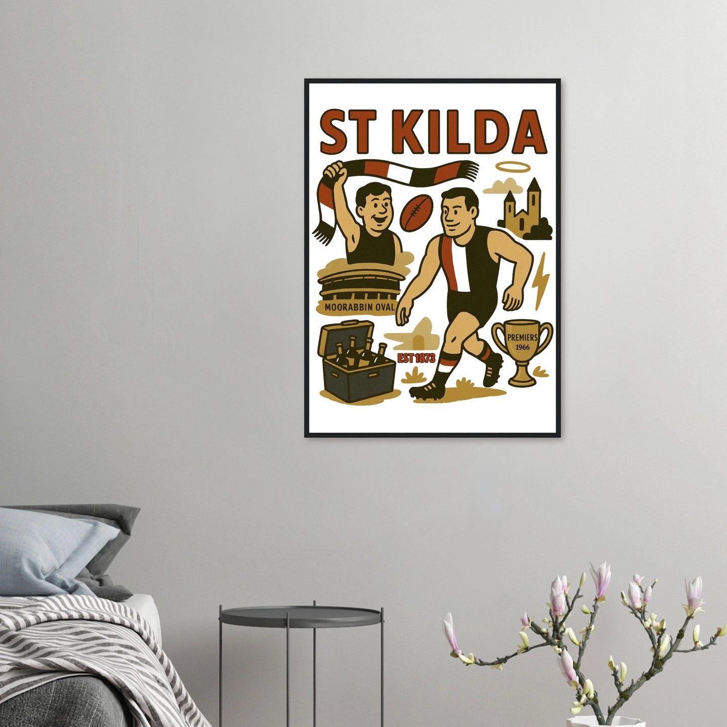 St Kilda - Framed Wall Art - VFtees