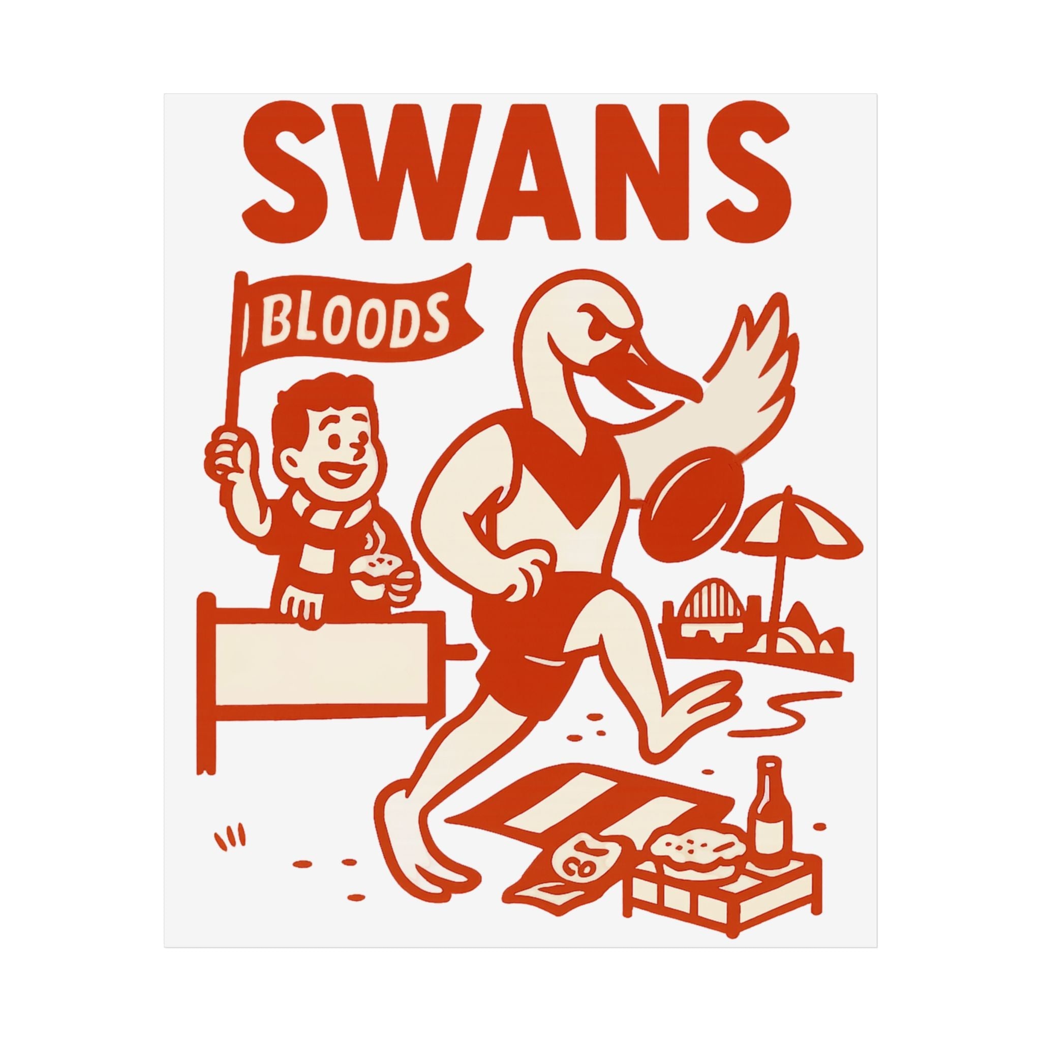 Swans Vintage Wall Art (Limited Release) - VFtees