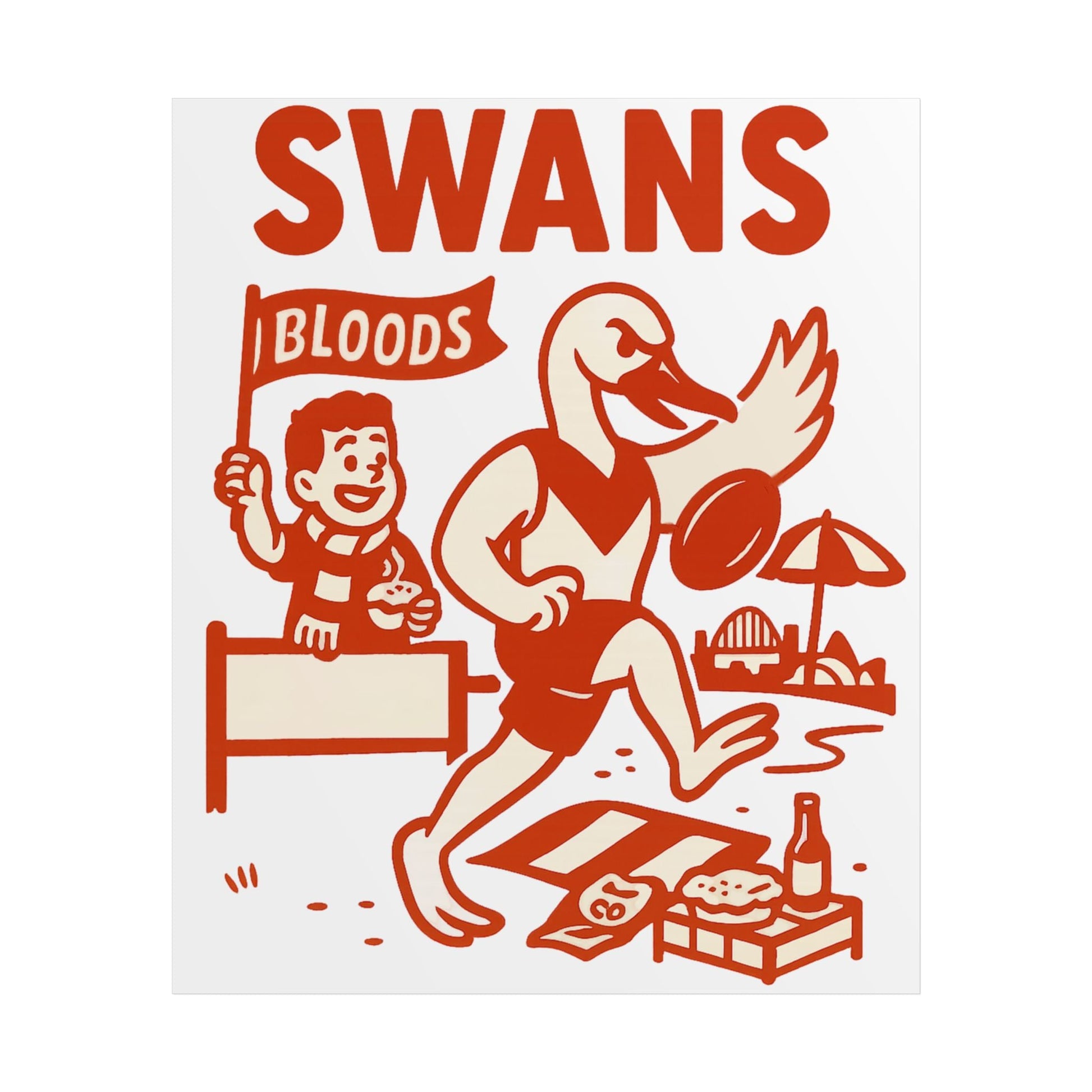 Swans Vintage Wall Art (Limited Release) - VFtees