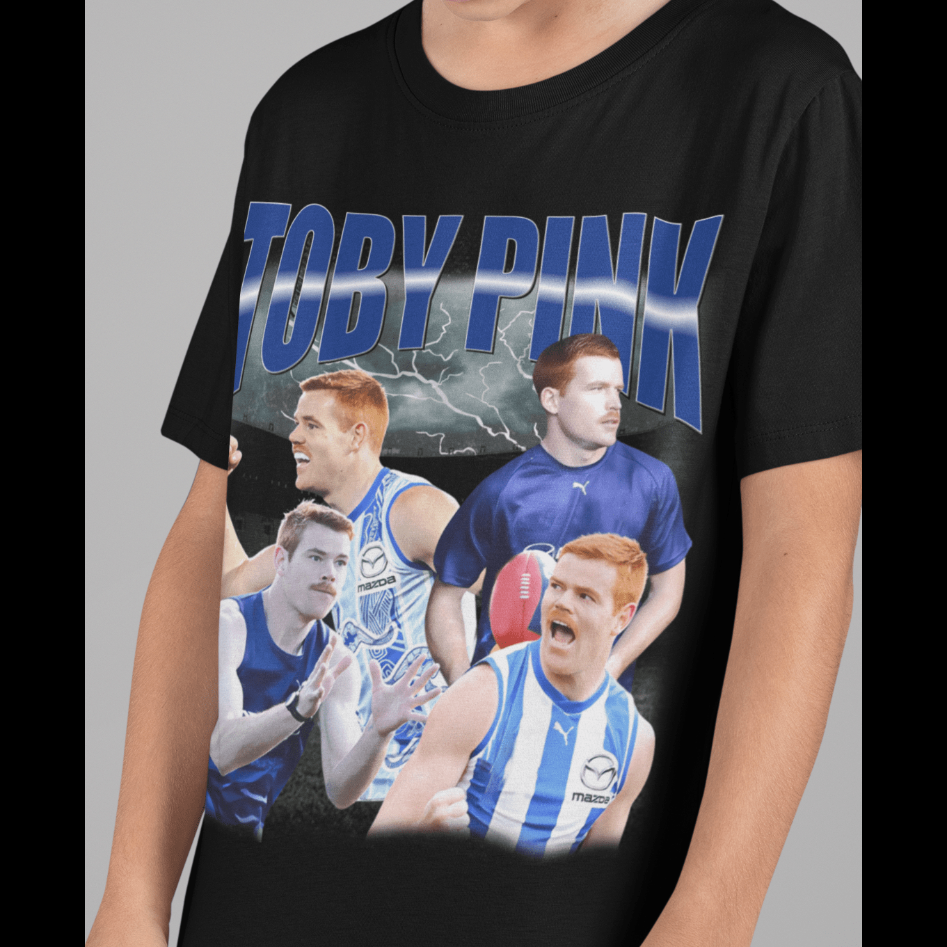 Toby Pink AFL Graphic Tee (Kids) - VFtees